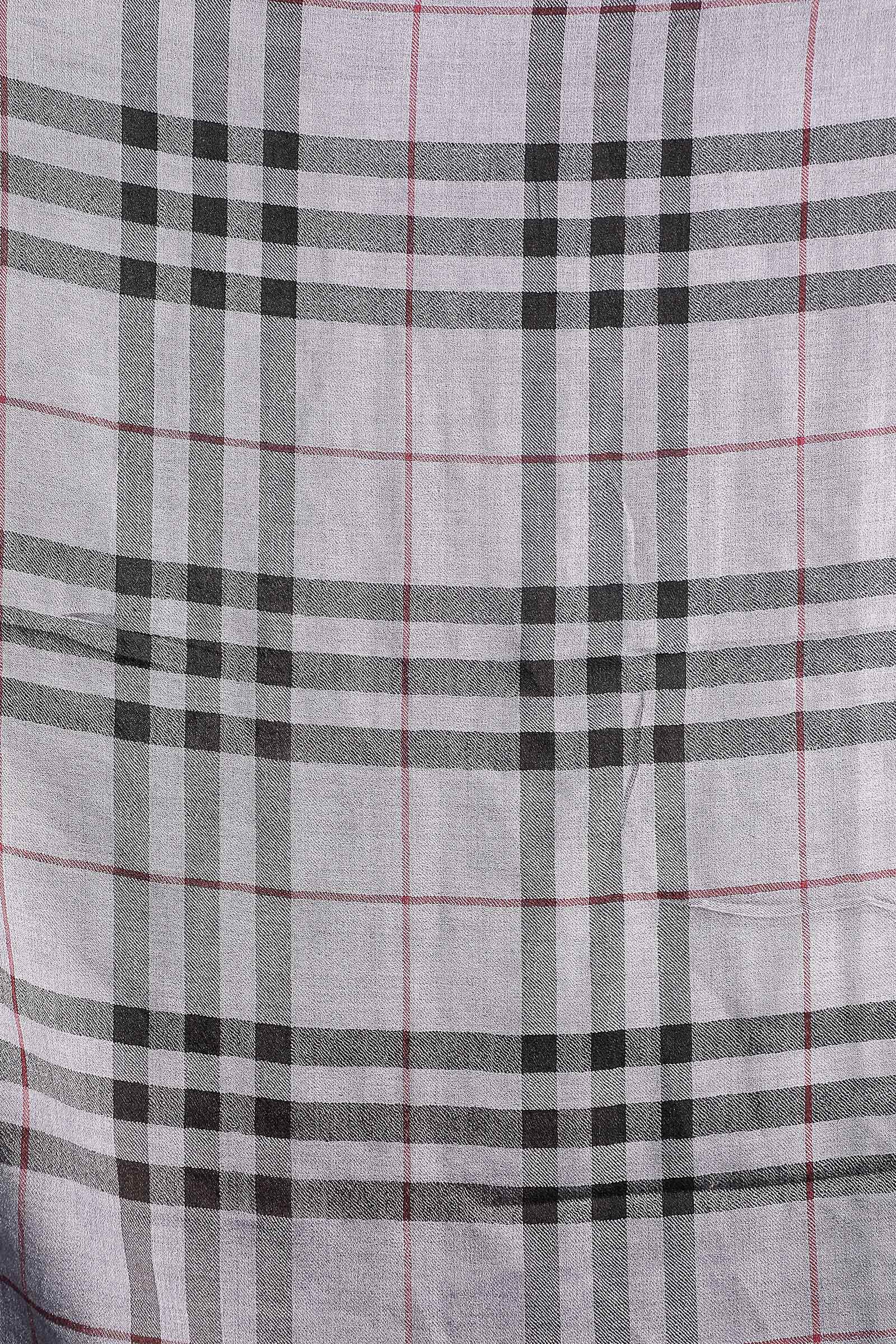 Pashmina handwoven,checkered design