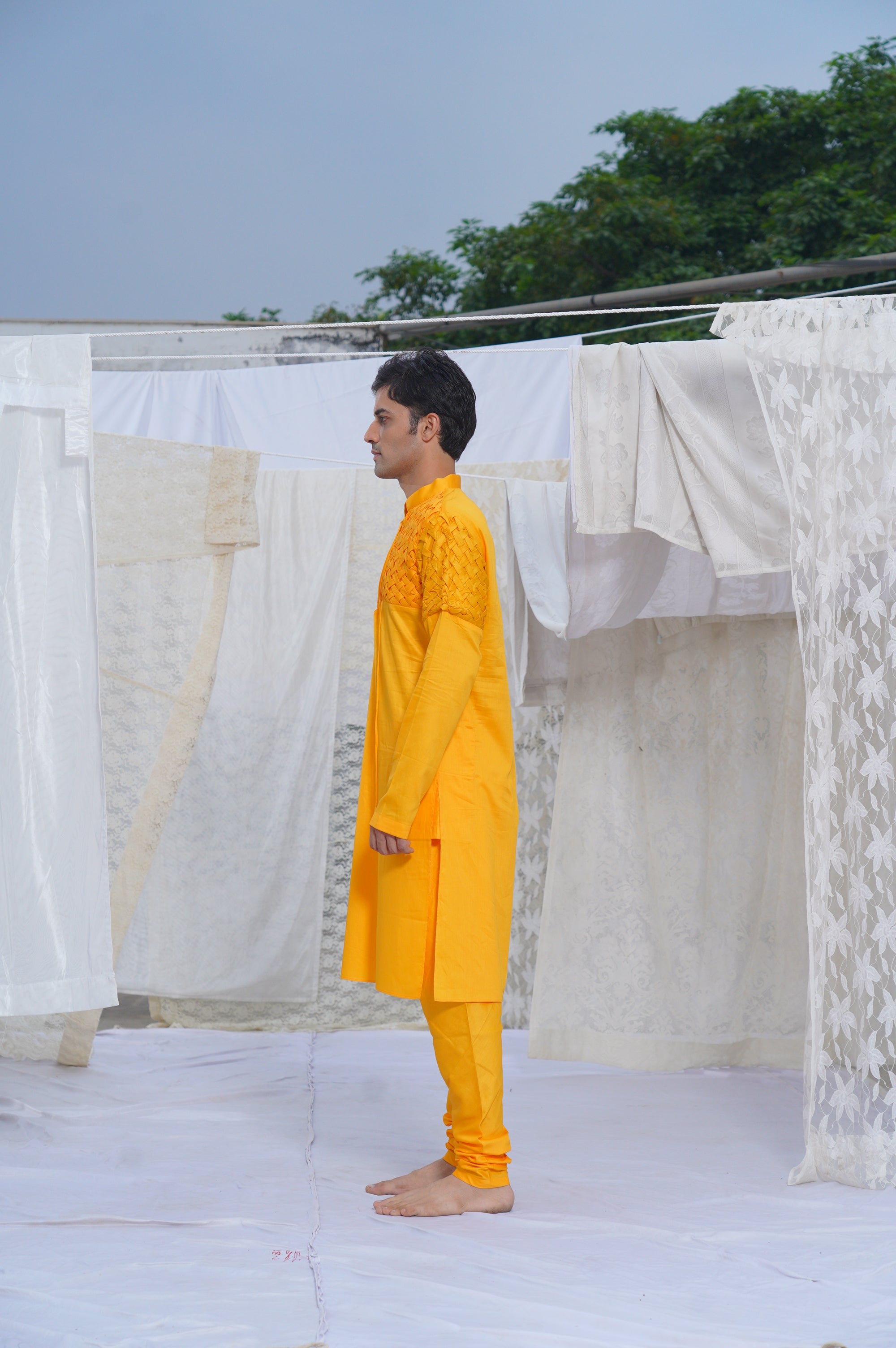 YELLOW KURTA SET