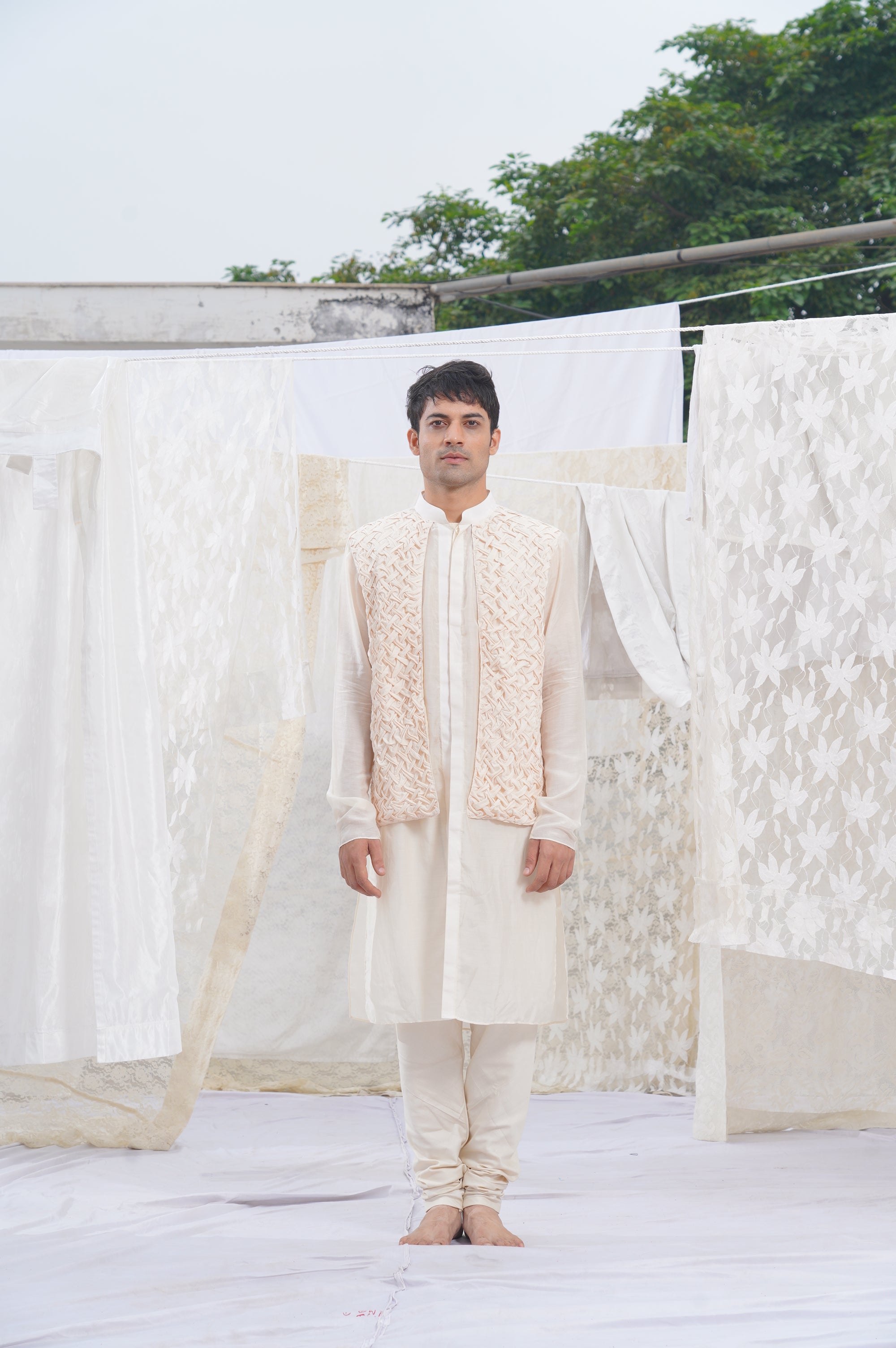 ivory kurta set