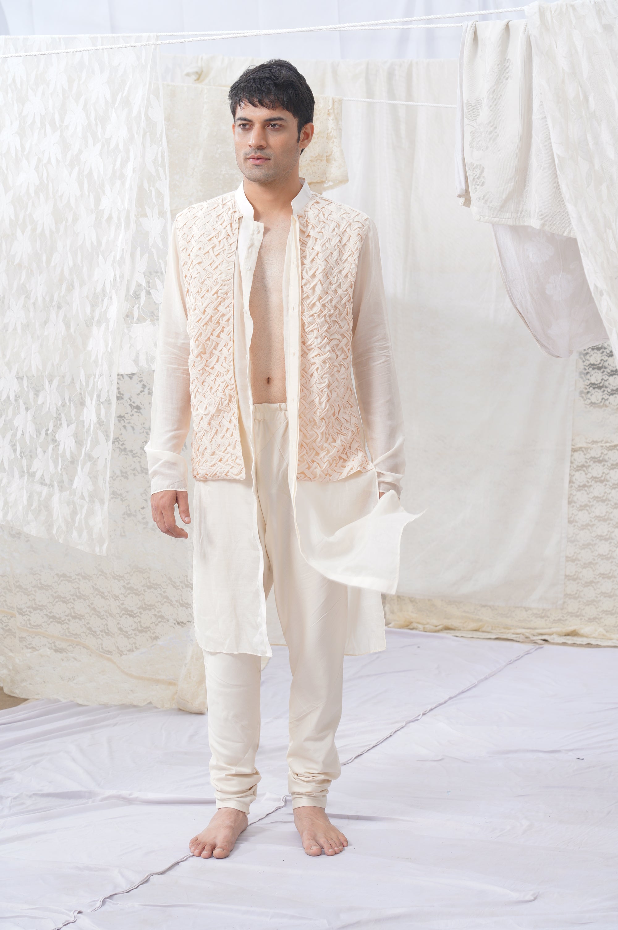 ivory kurta set