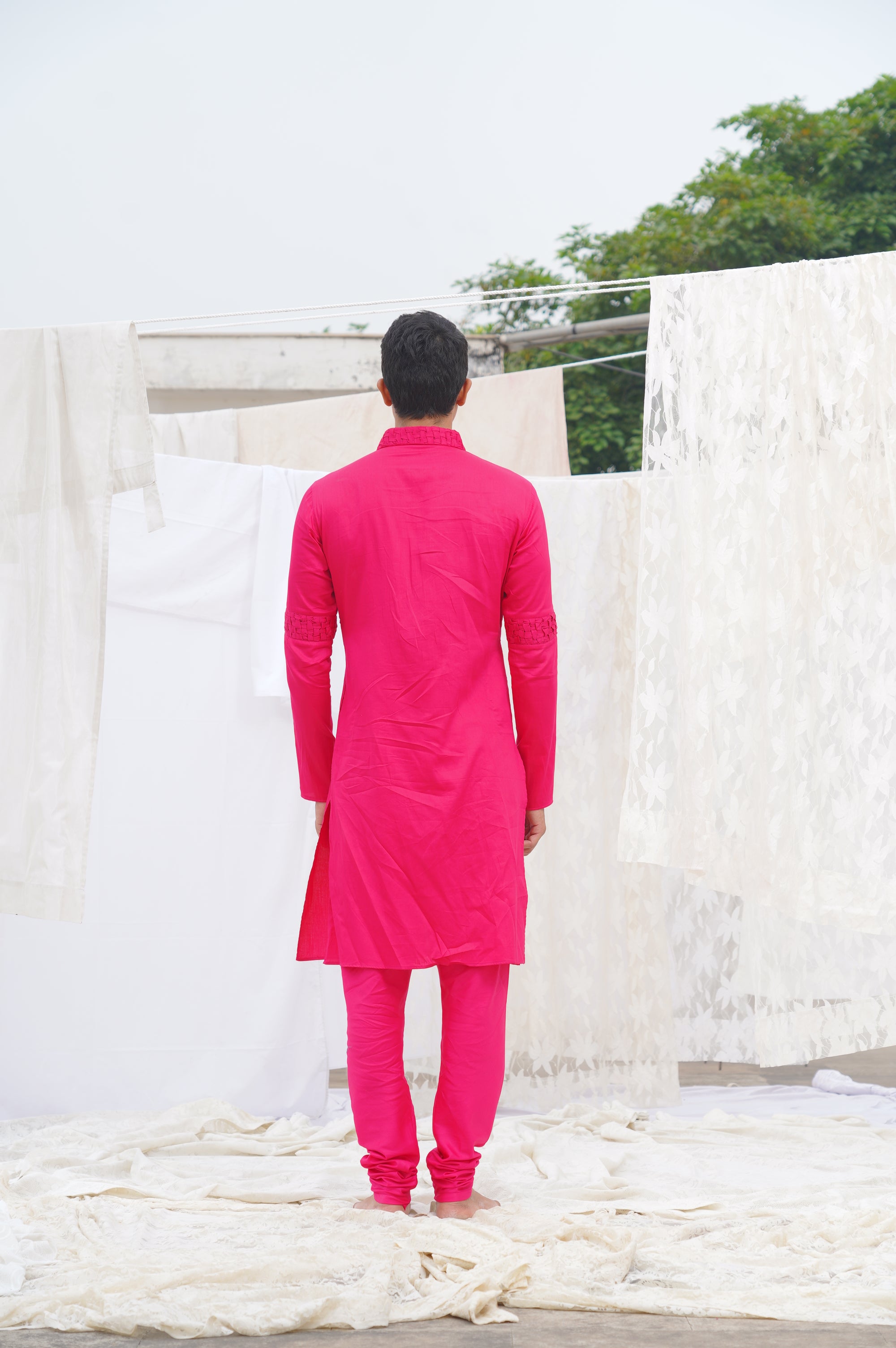 HOT PINK KURTA SET