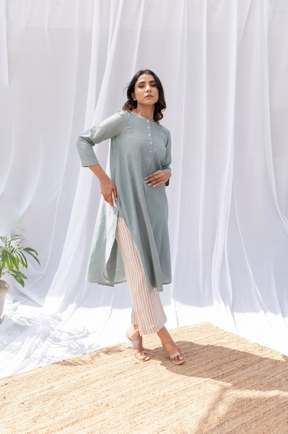 Pale Blue Kurta Set