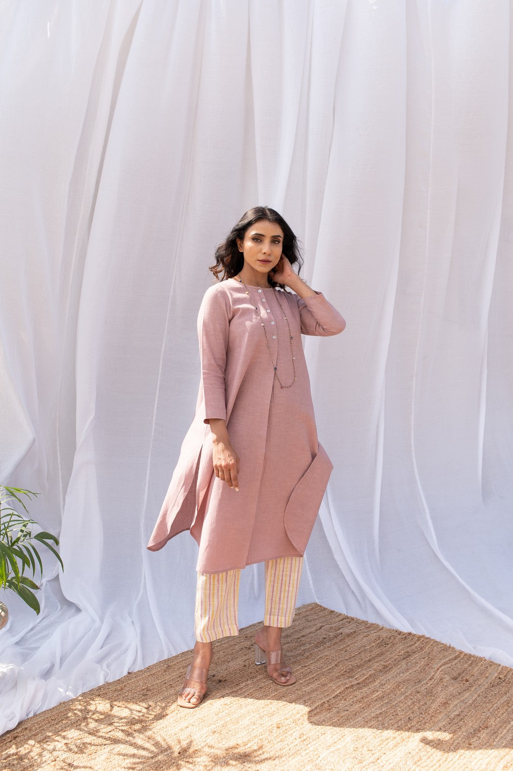 Dusty Pink Kurta Set