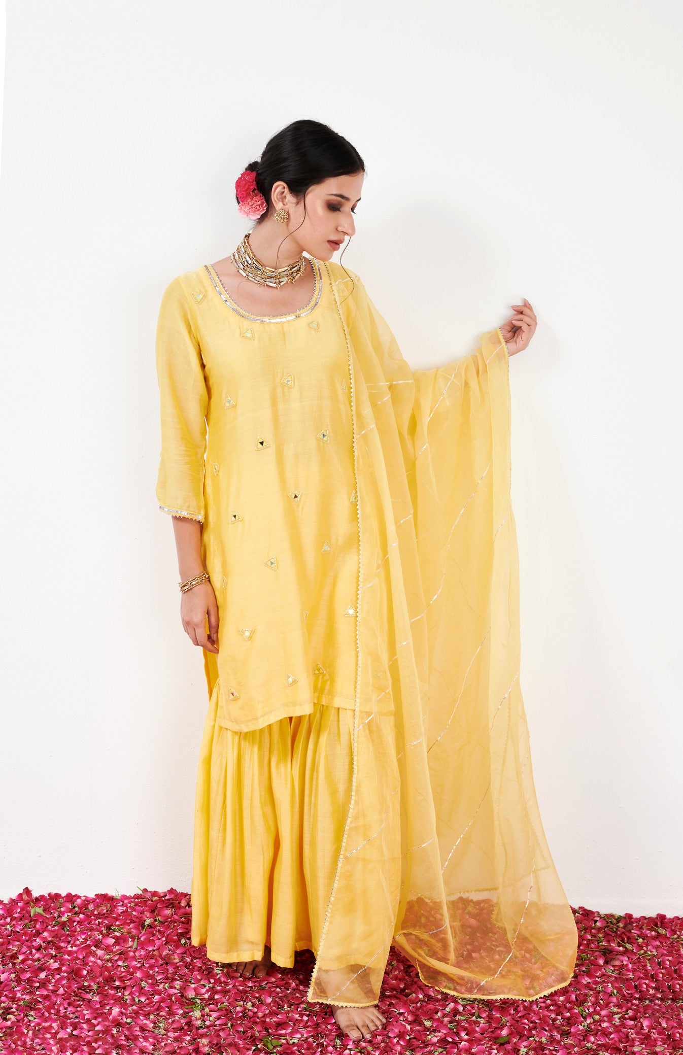 Kalki Yellow Sharara Set