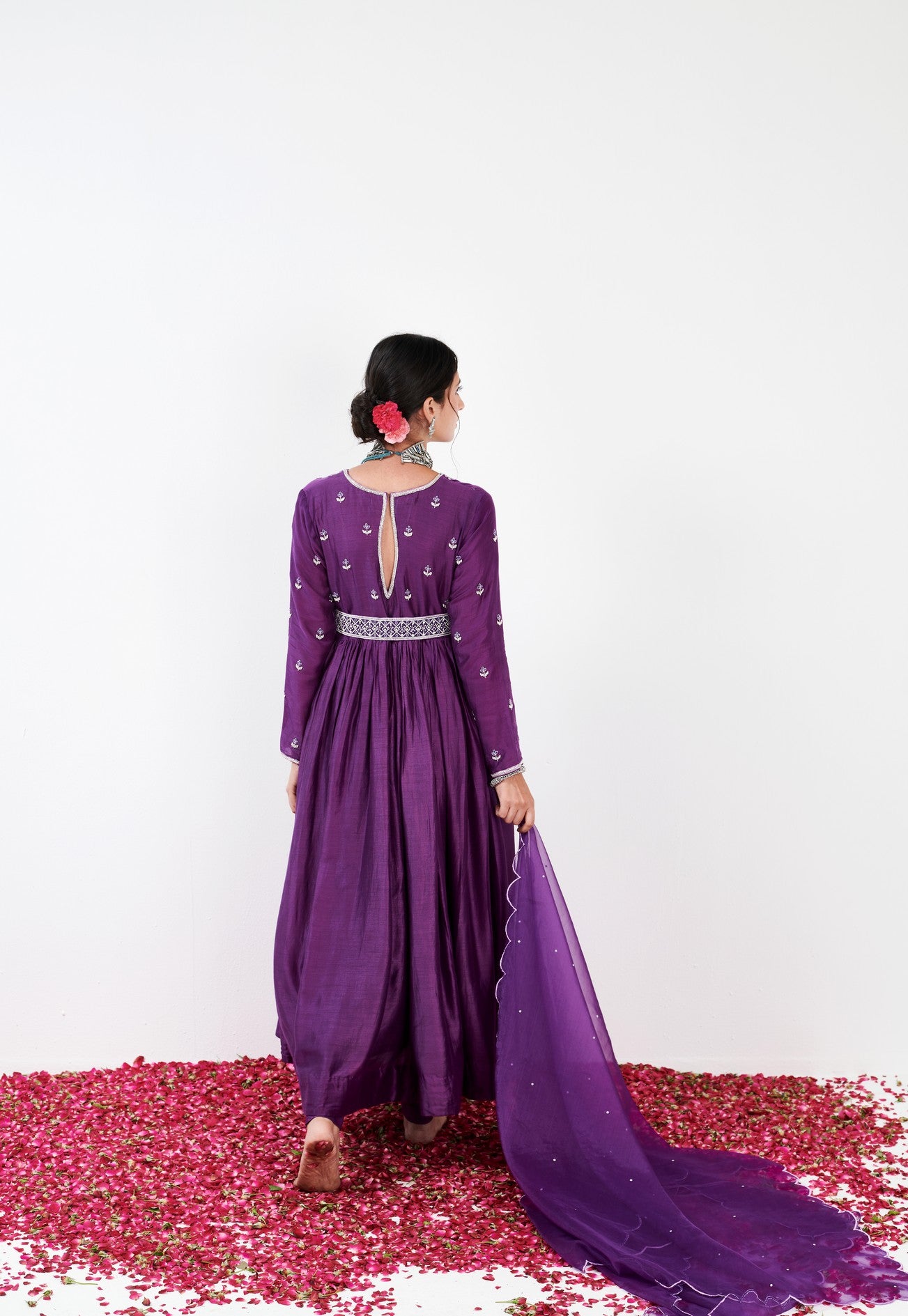 Aarna Purple Anarkali set