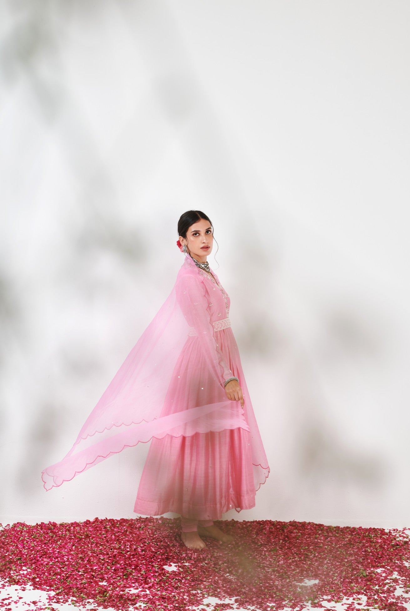 Aarna Baby Pink Anarkali set