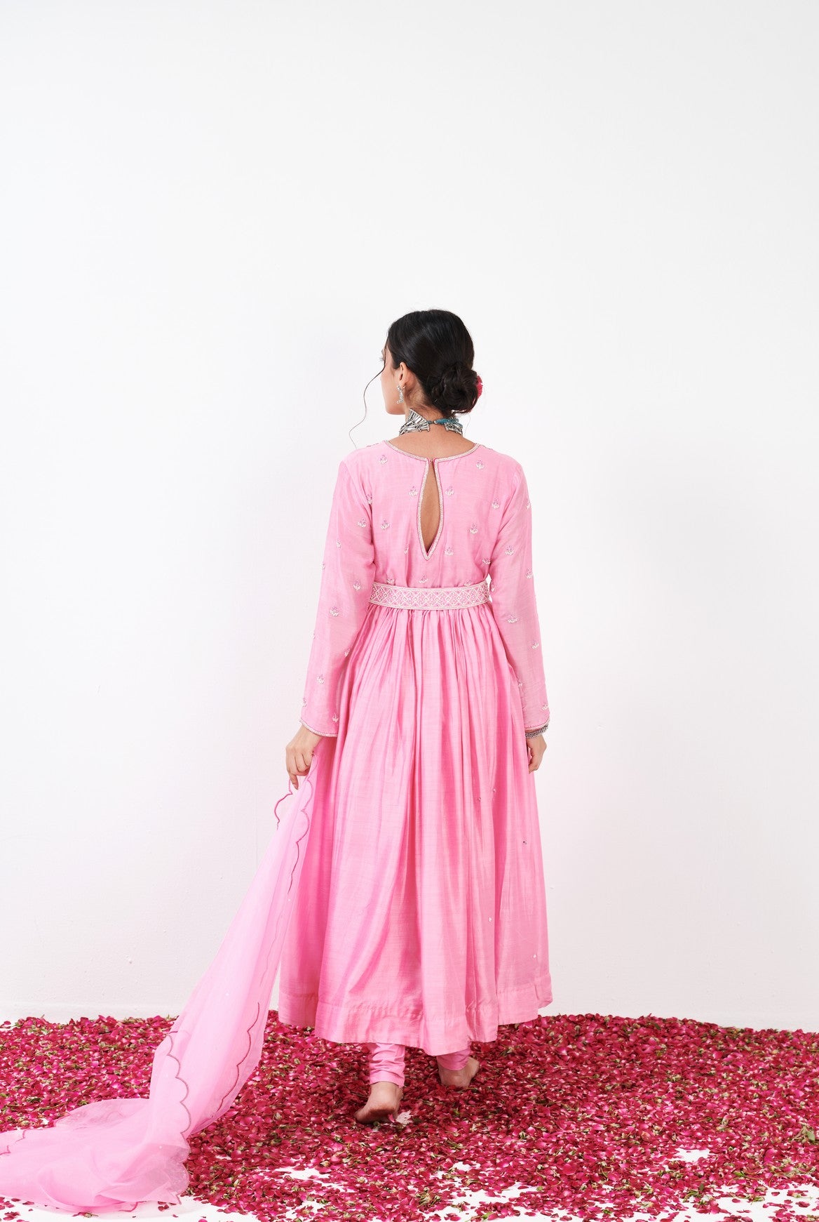 Aarna Baby Pink Anarkali set