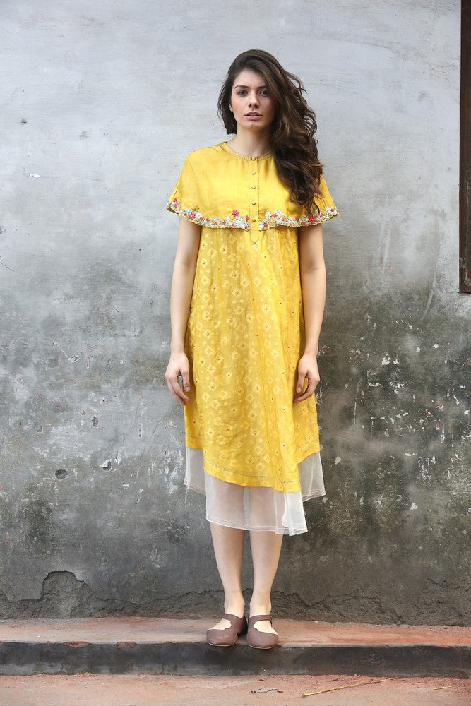 cape kurta dress