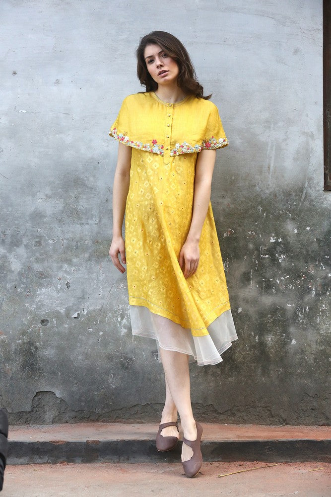 cape kurta dress