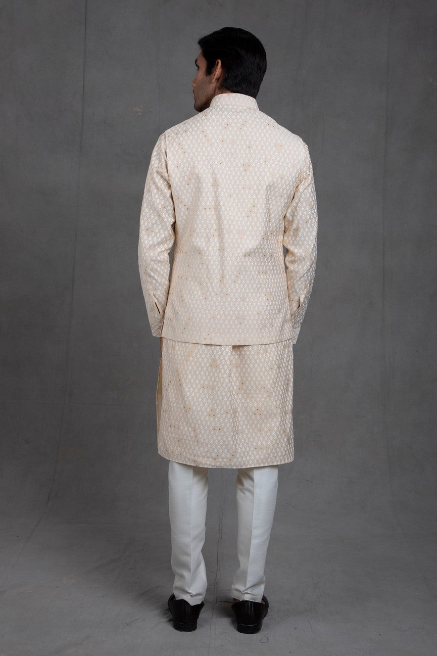 printed jacket for kurta