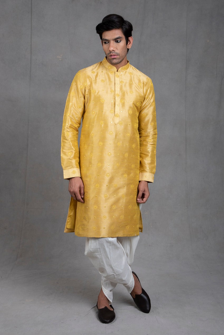 mirror embroidered kurta