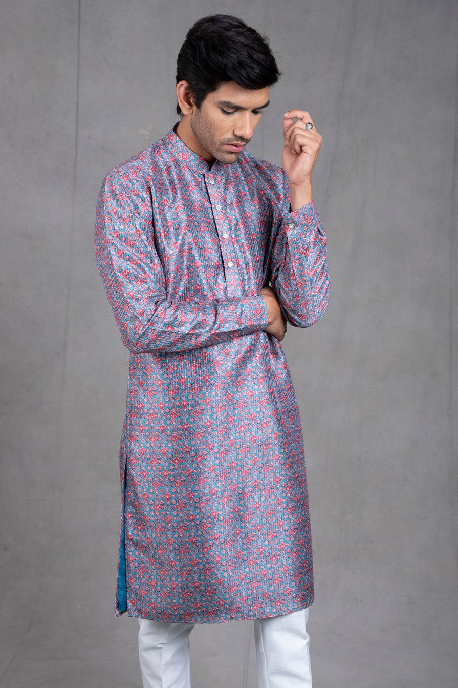 mens designer kurta churidar set