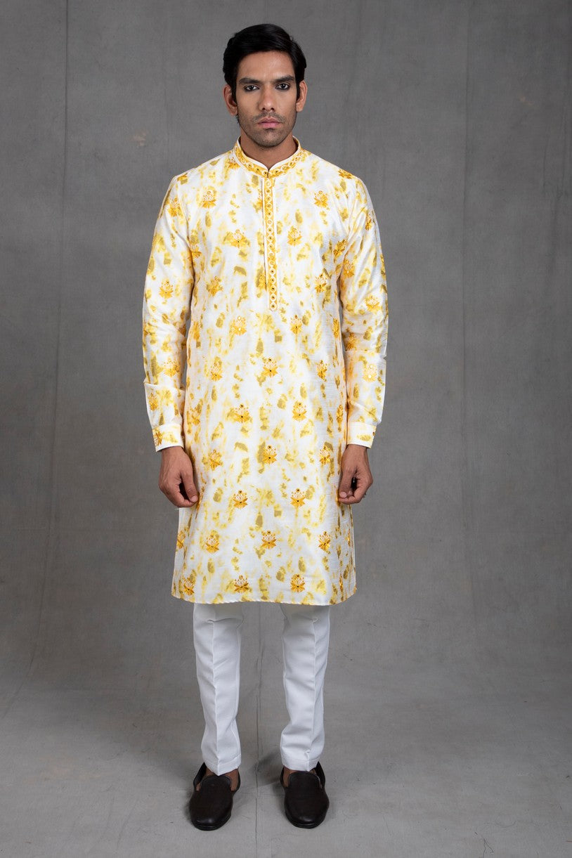 men's kurta and churidar set