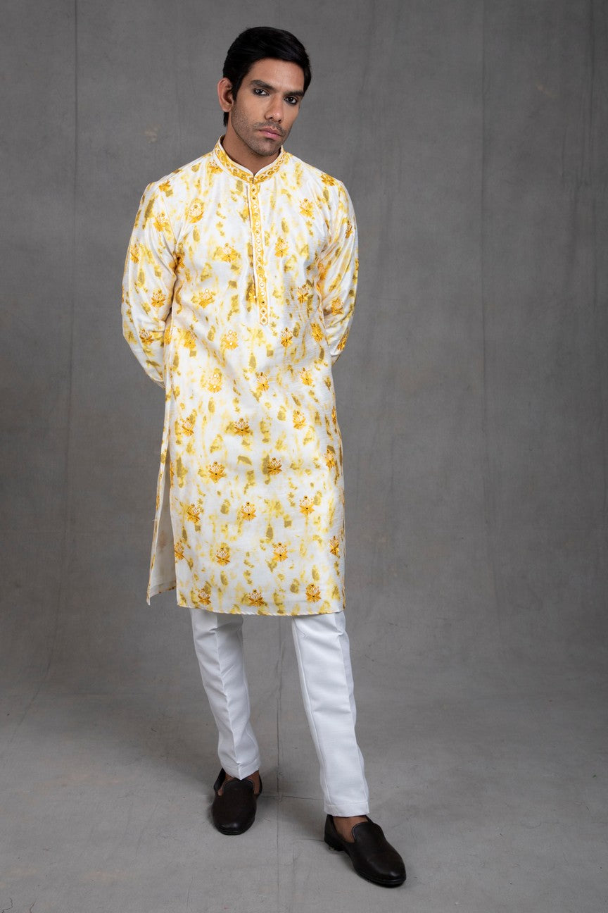 men's kurta and churidar set