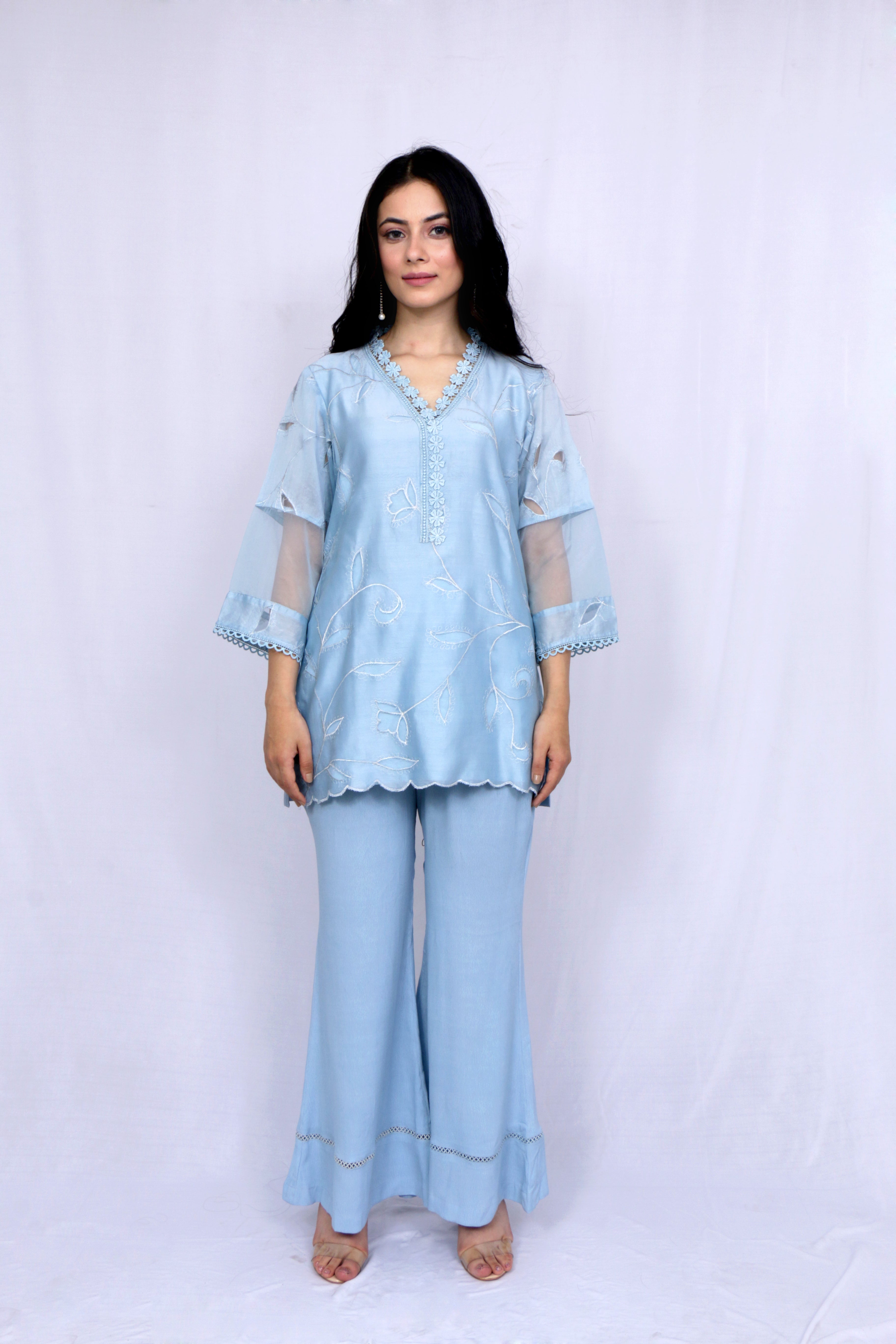 Powder Blue Kurta Sets