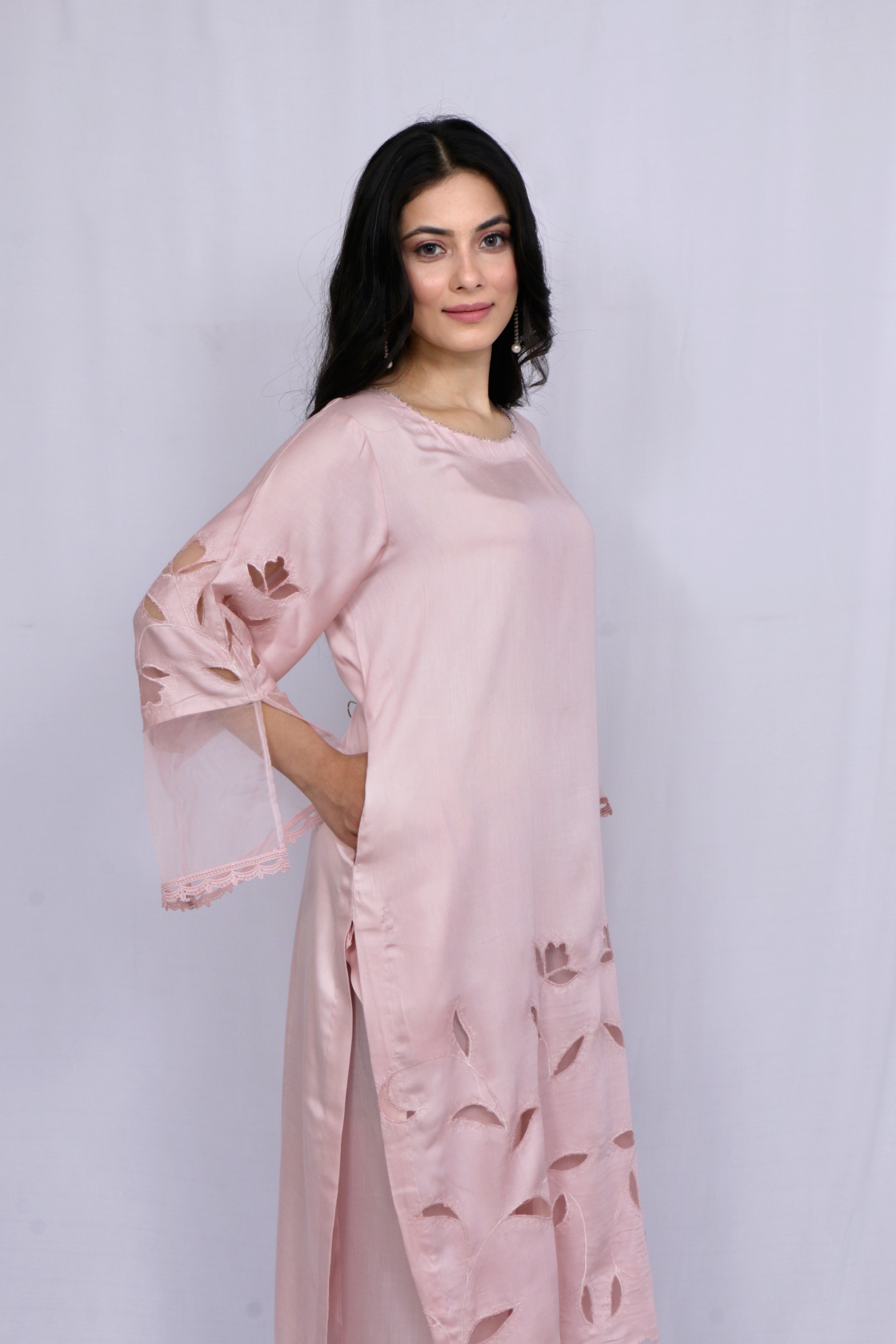 Pastel Pink Kurta Sets