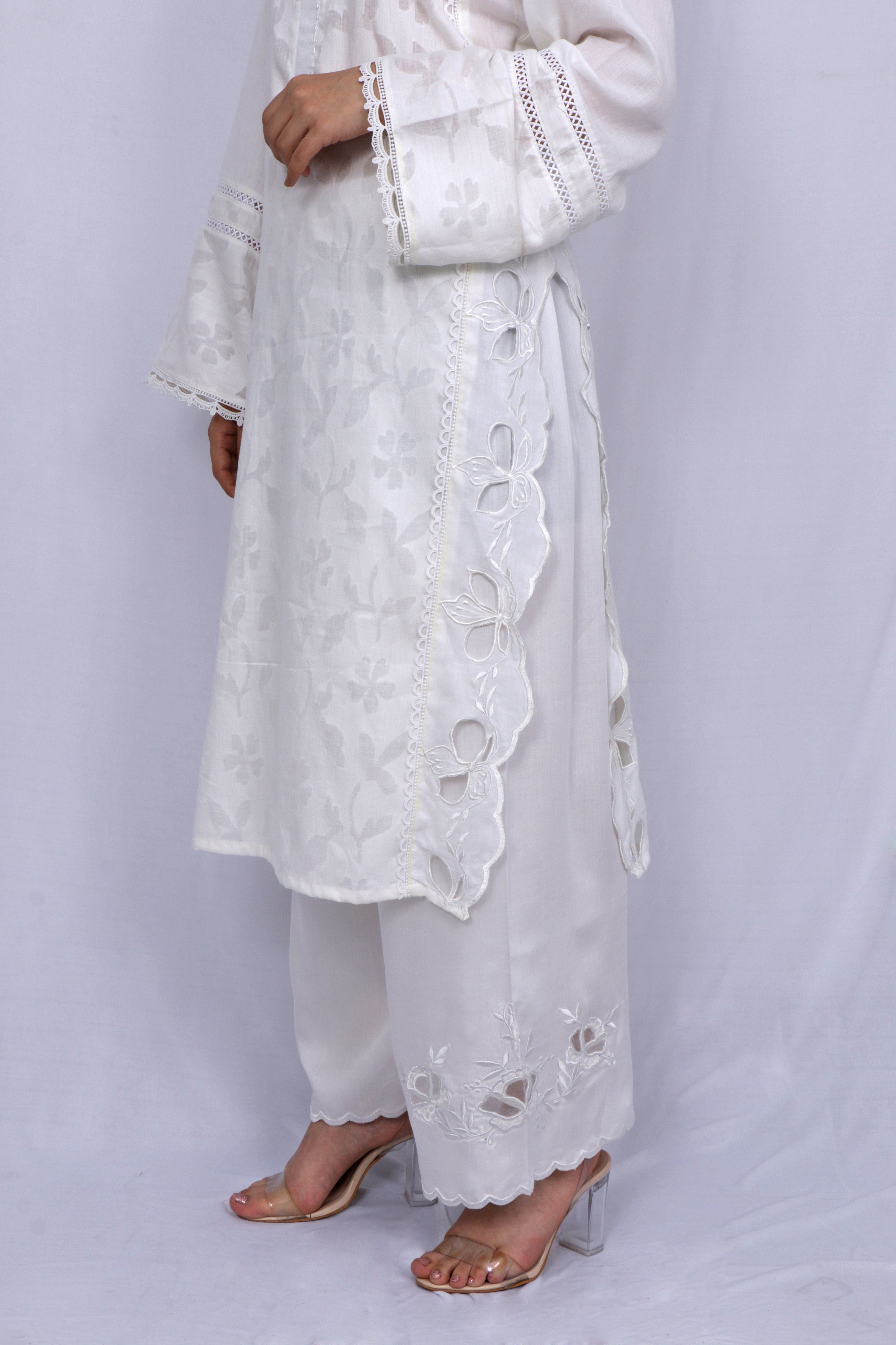 White Alyssum Kurta Sets