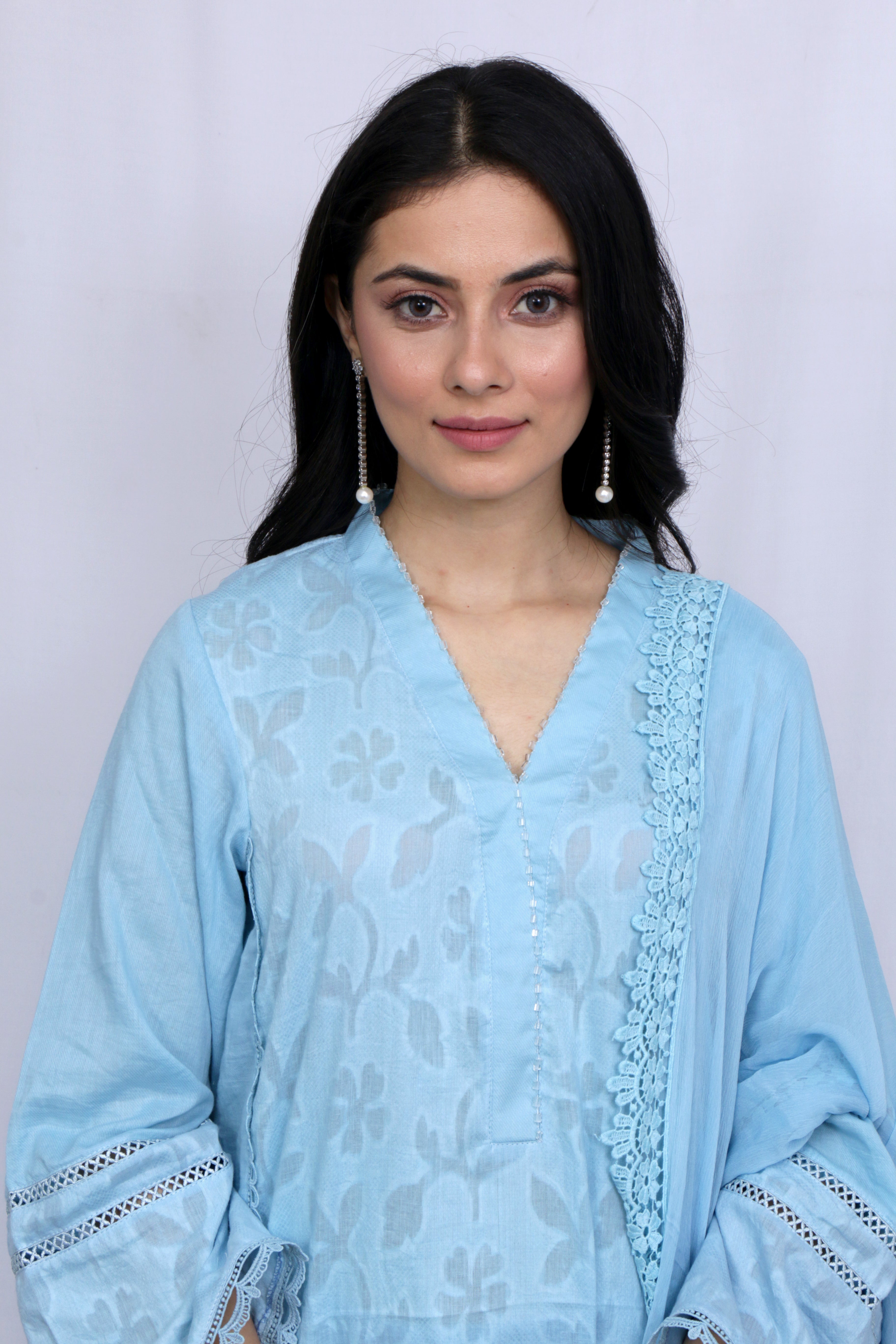 Dreamy Powder Blue Kurta Sets