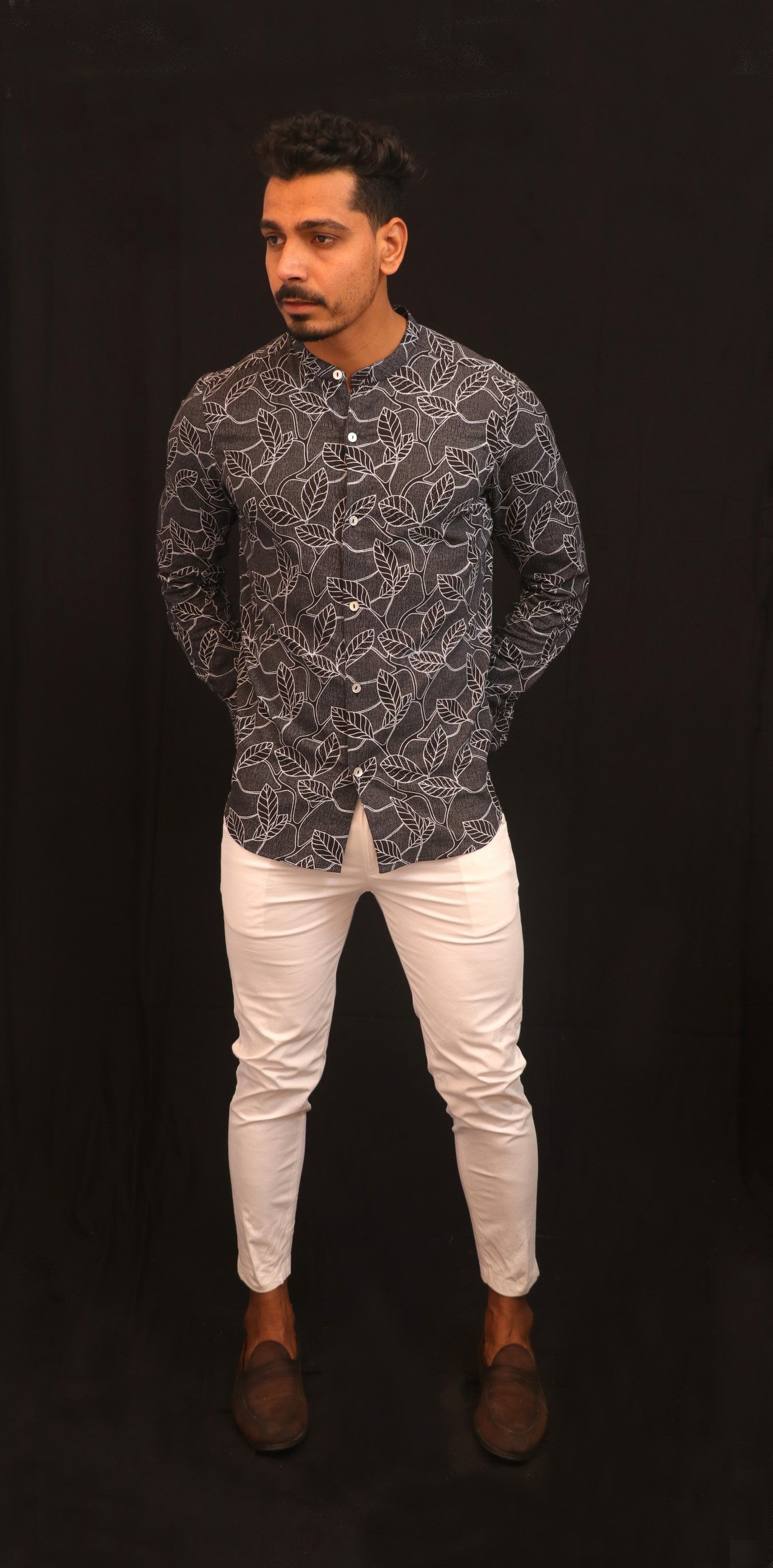 PRINTED SLIM FIT SHIRT