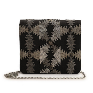 ZigZag black clutch