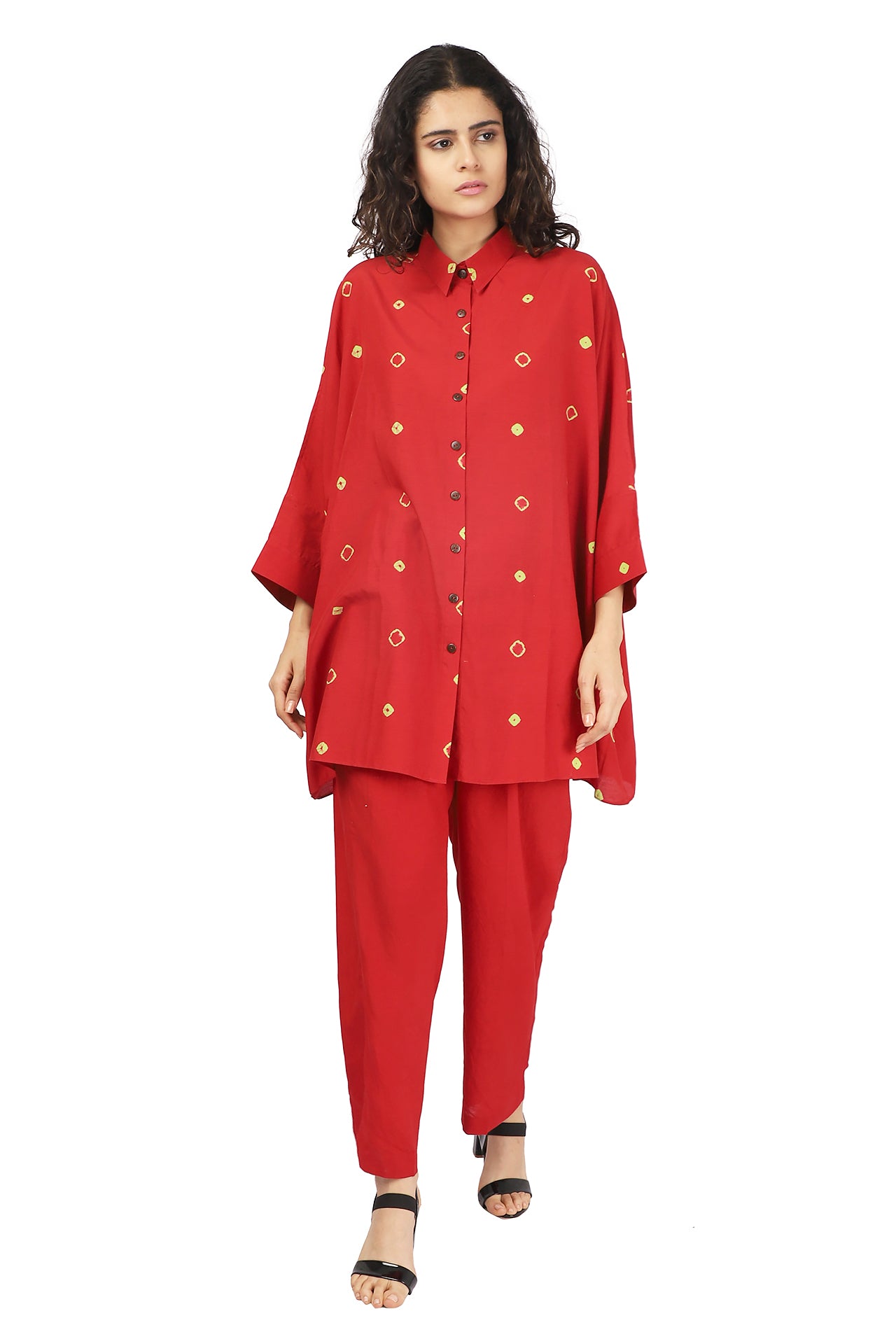 RED SHORT KURTA