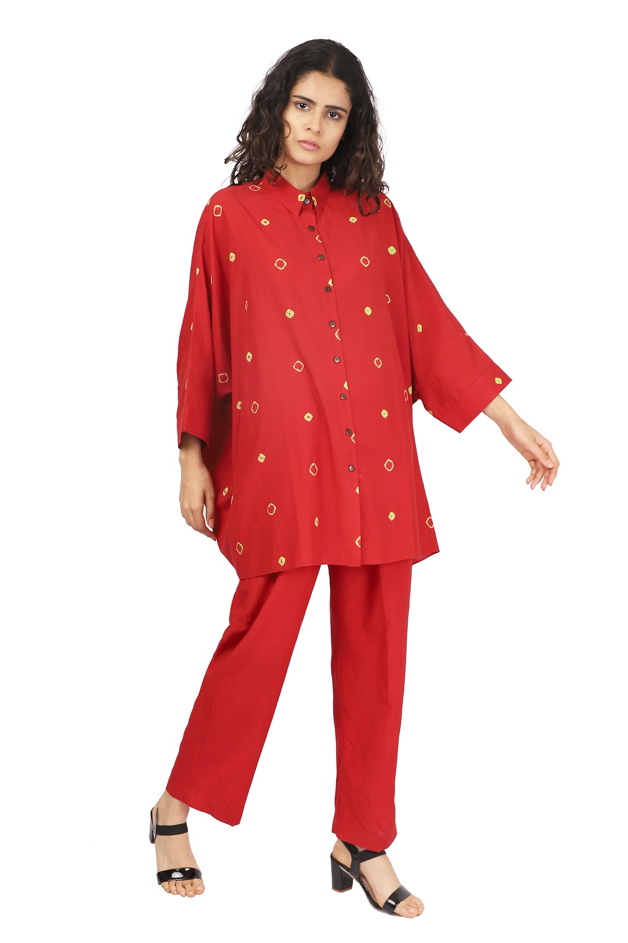 RED SHORT KURTA