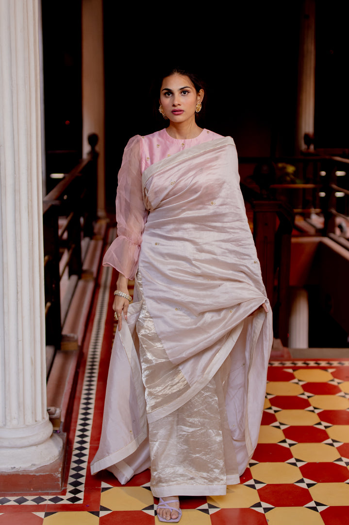 silk saree and blouse