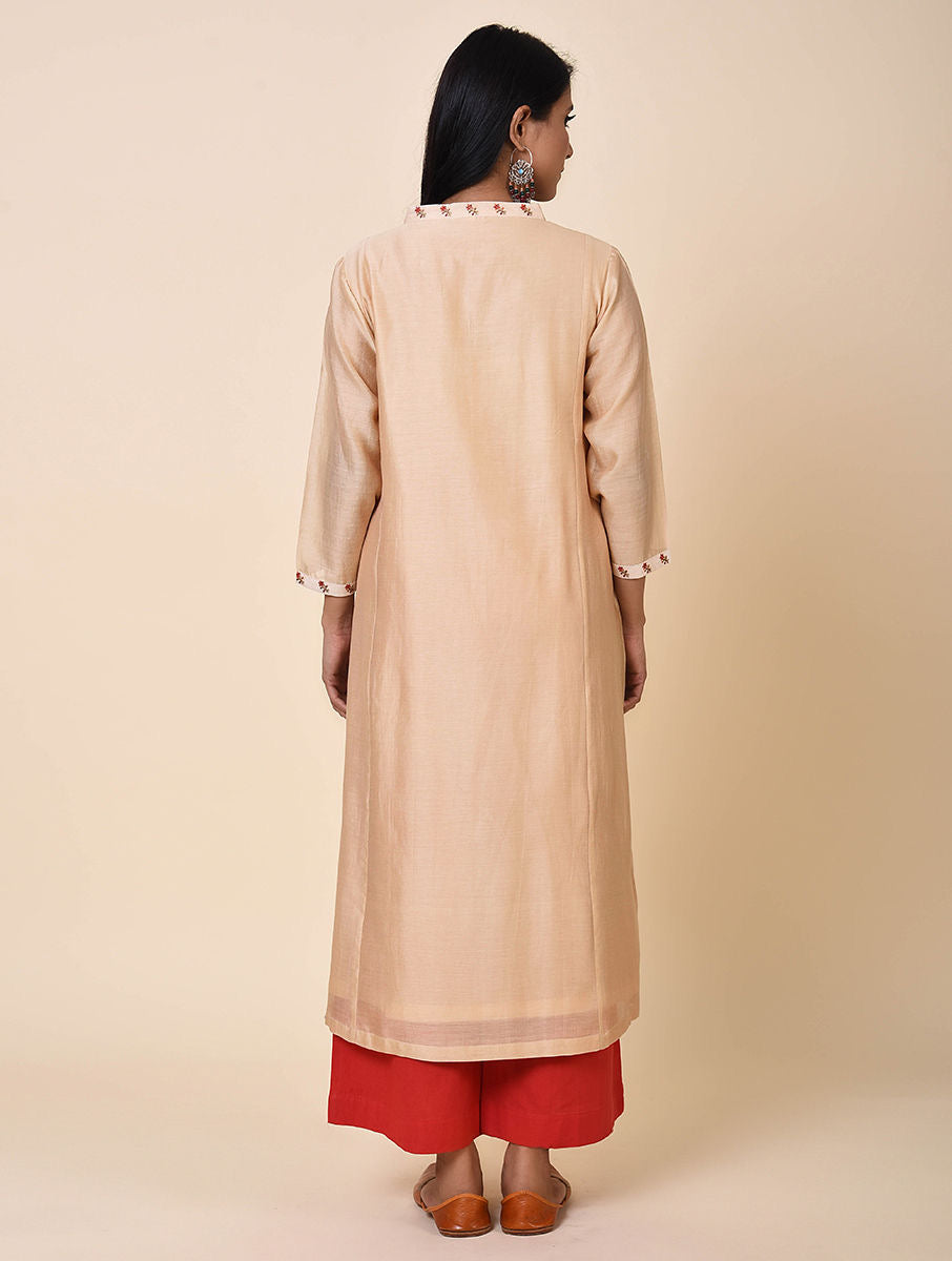 KURTA WITH EMBROIDERY TRIMS