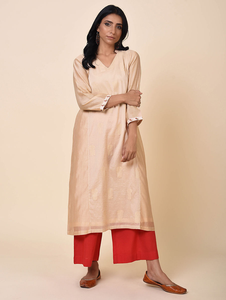 KURTA WITH EMBROIDERY TRIMS