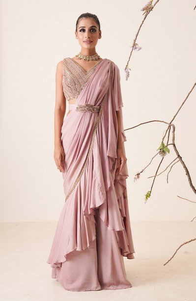 Ruffle Saree