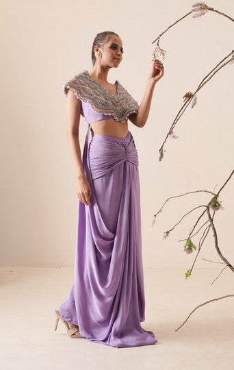 Lavender drape co-ord set