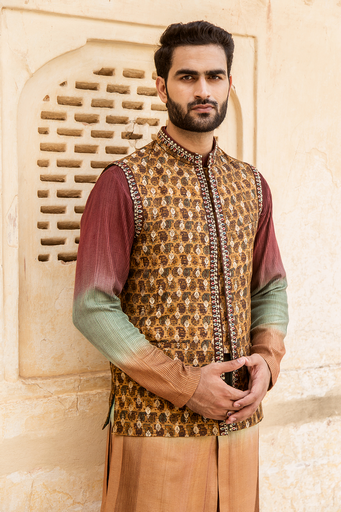 Ombre Kurta jacket set