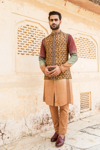 Ombre Kurta jacket set