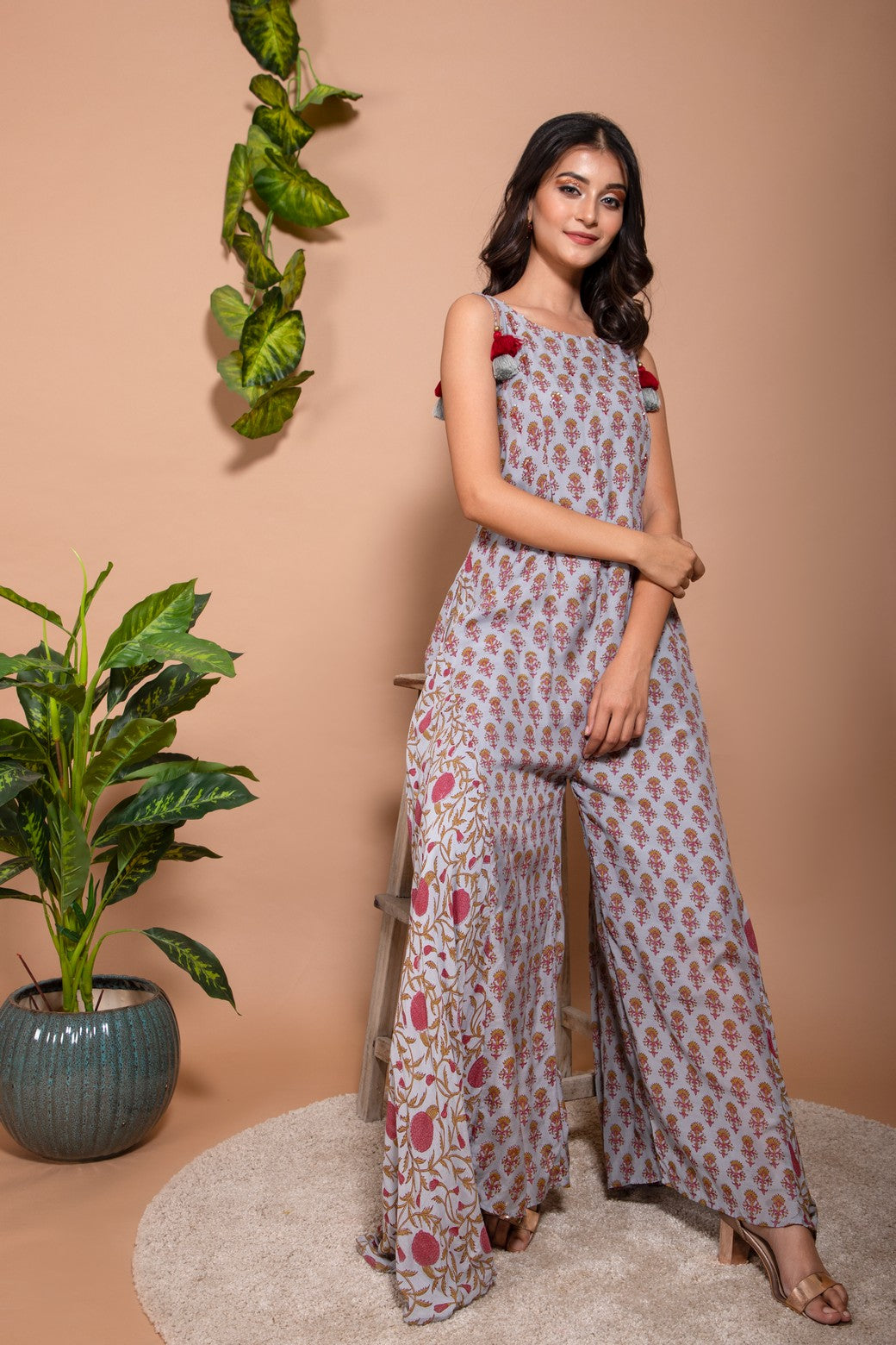 Musin silk jumpsuit dress