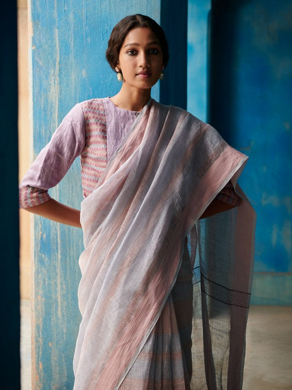 SHASHI'  Linen Handloom Sari