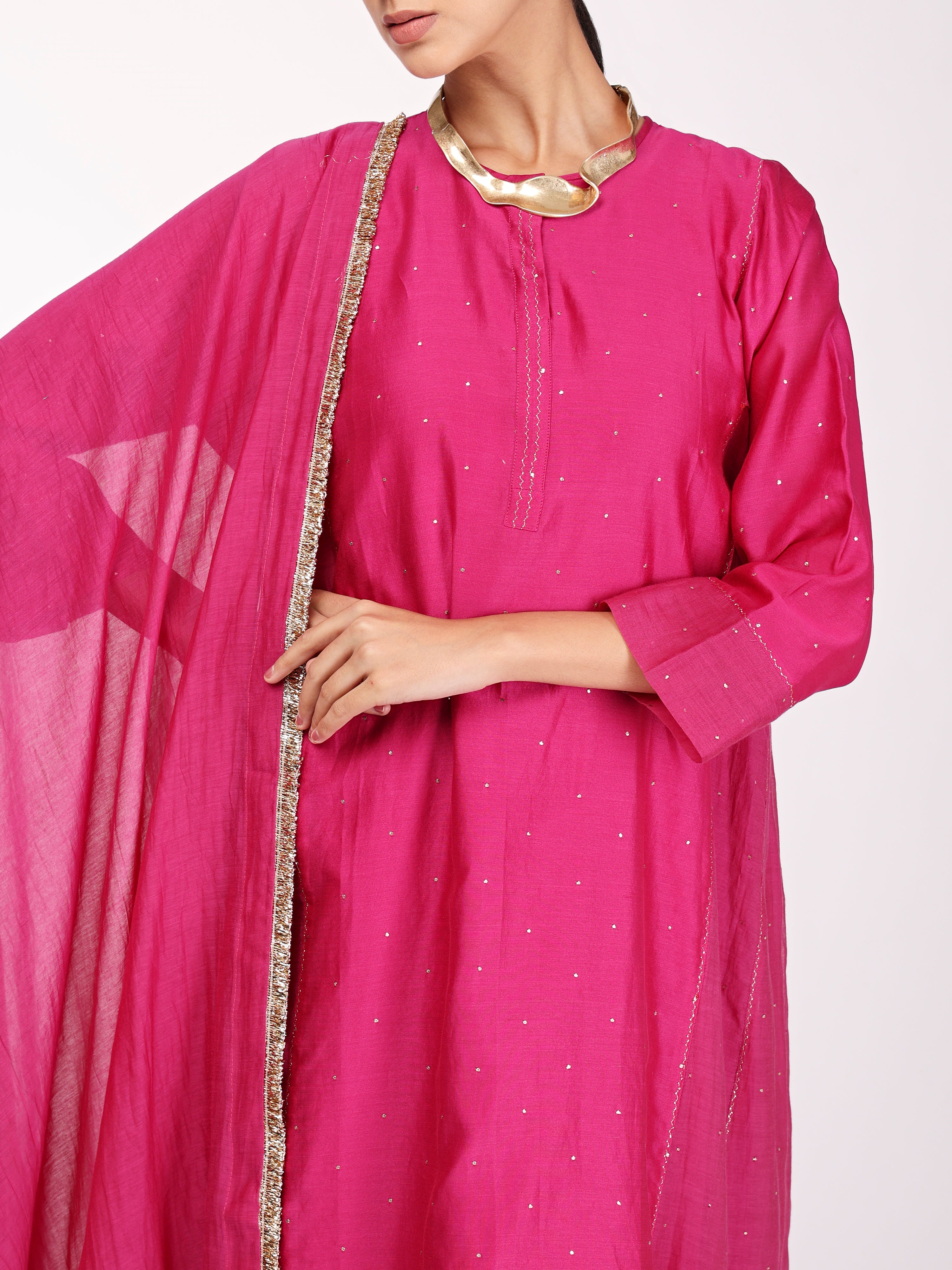 Plum Kurta Set