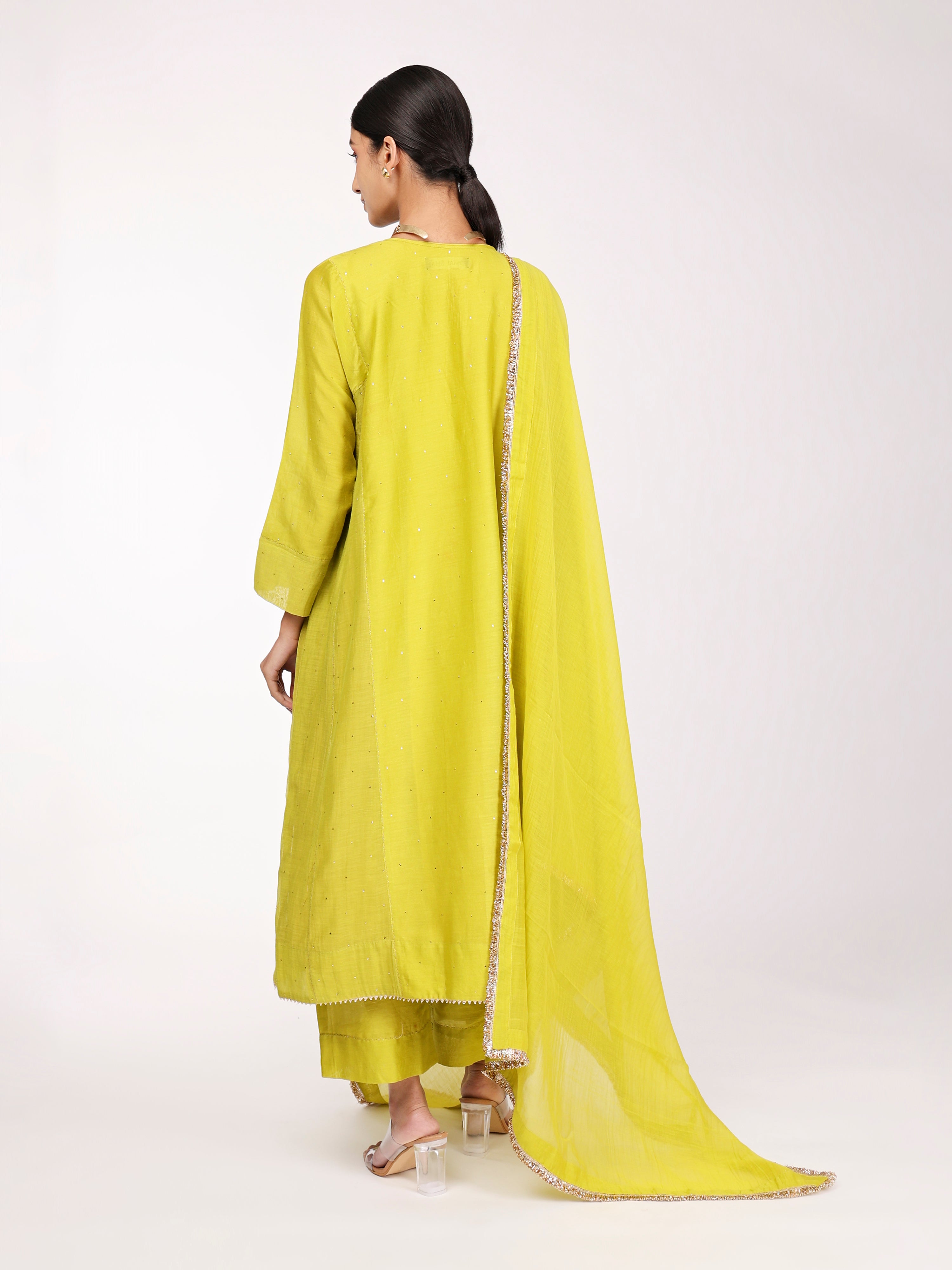 Parrot Green Kurta Set