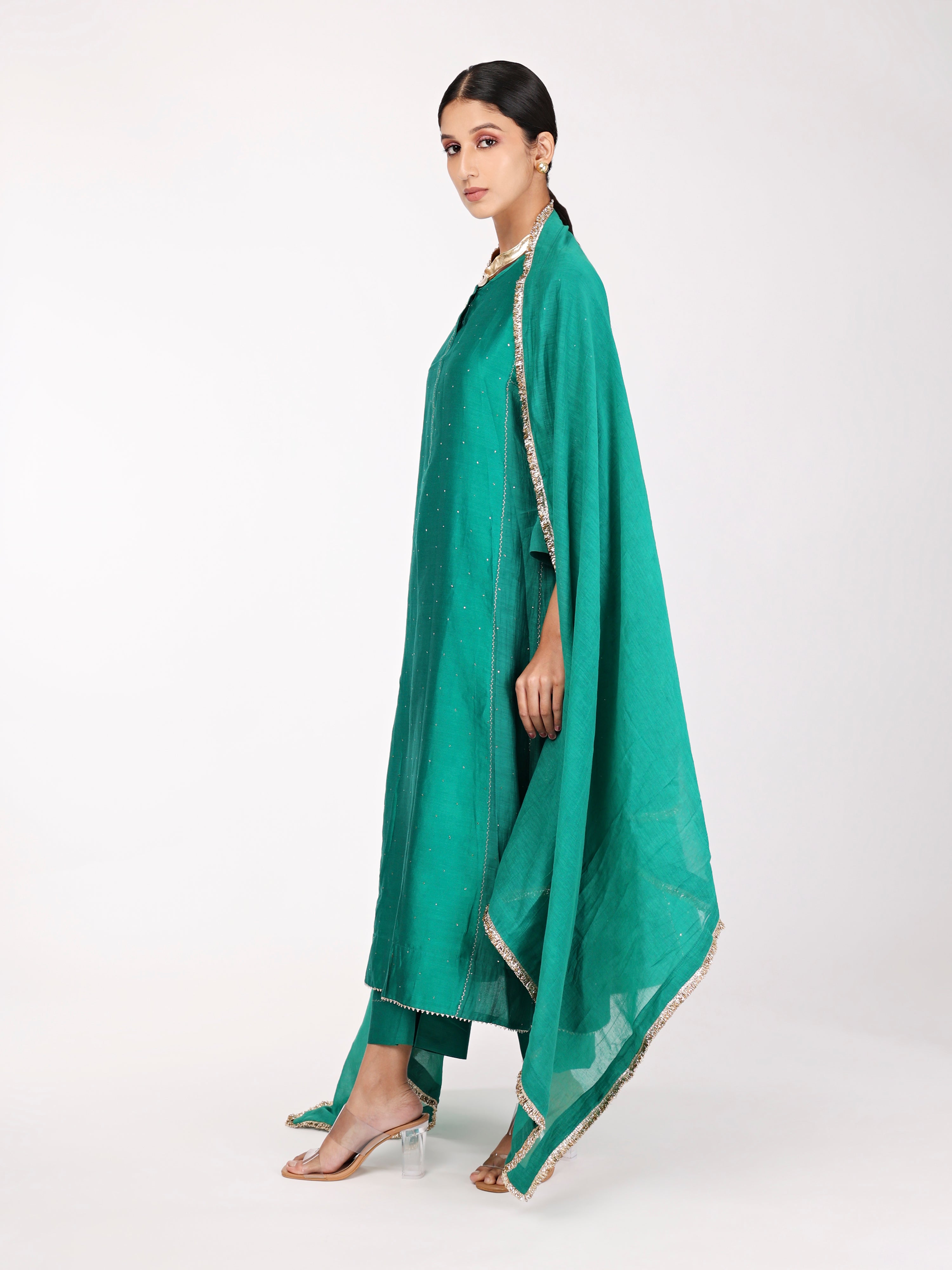 Rama Green Kurta Set