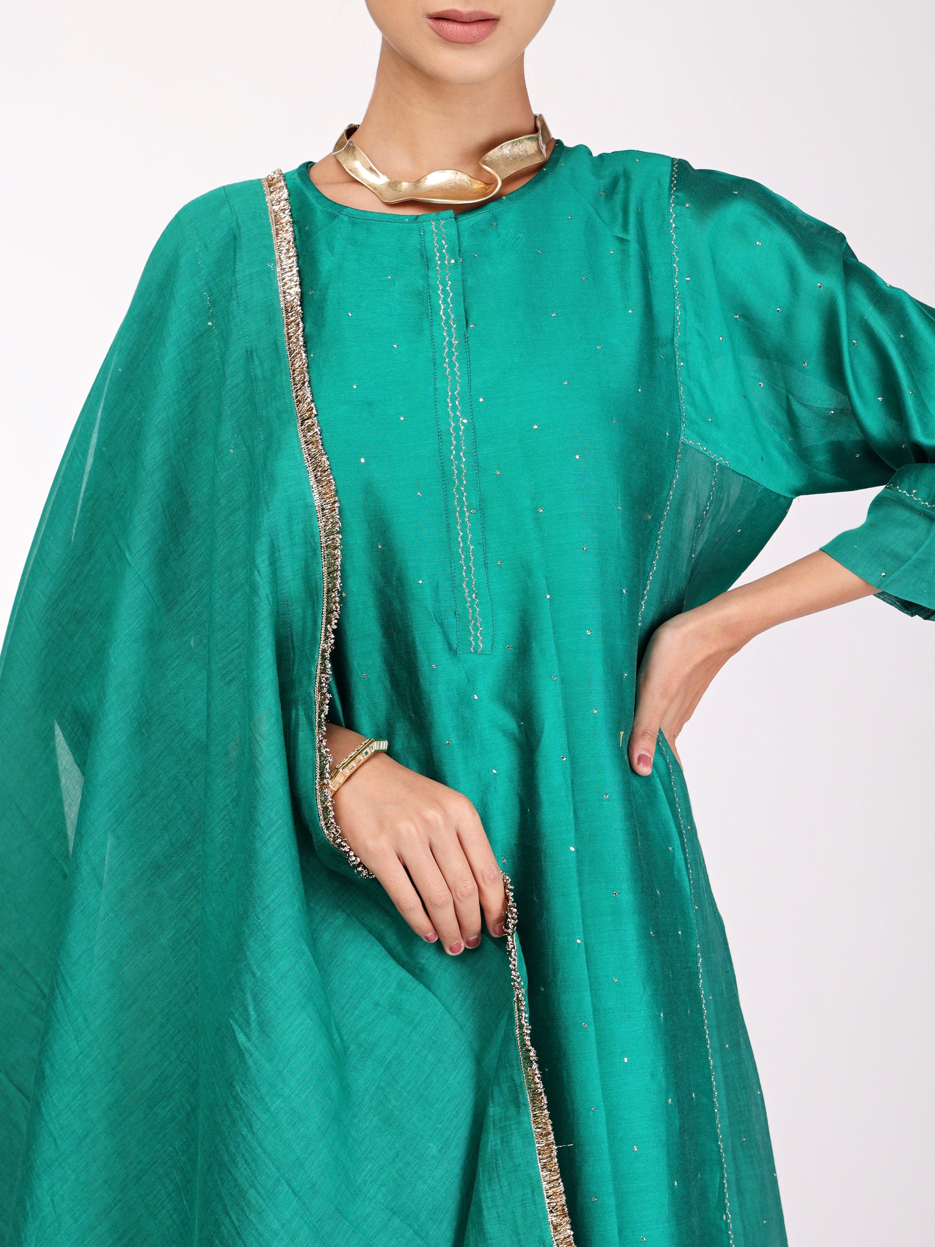 Rama Green Kurta Set