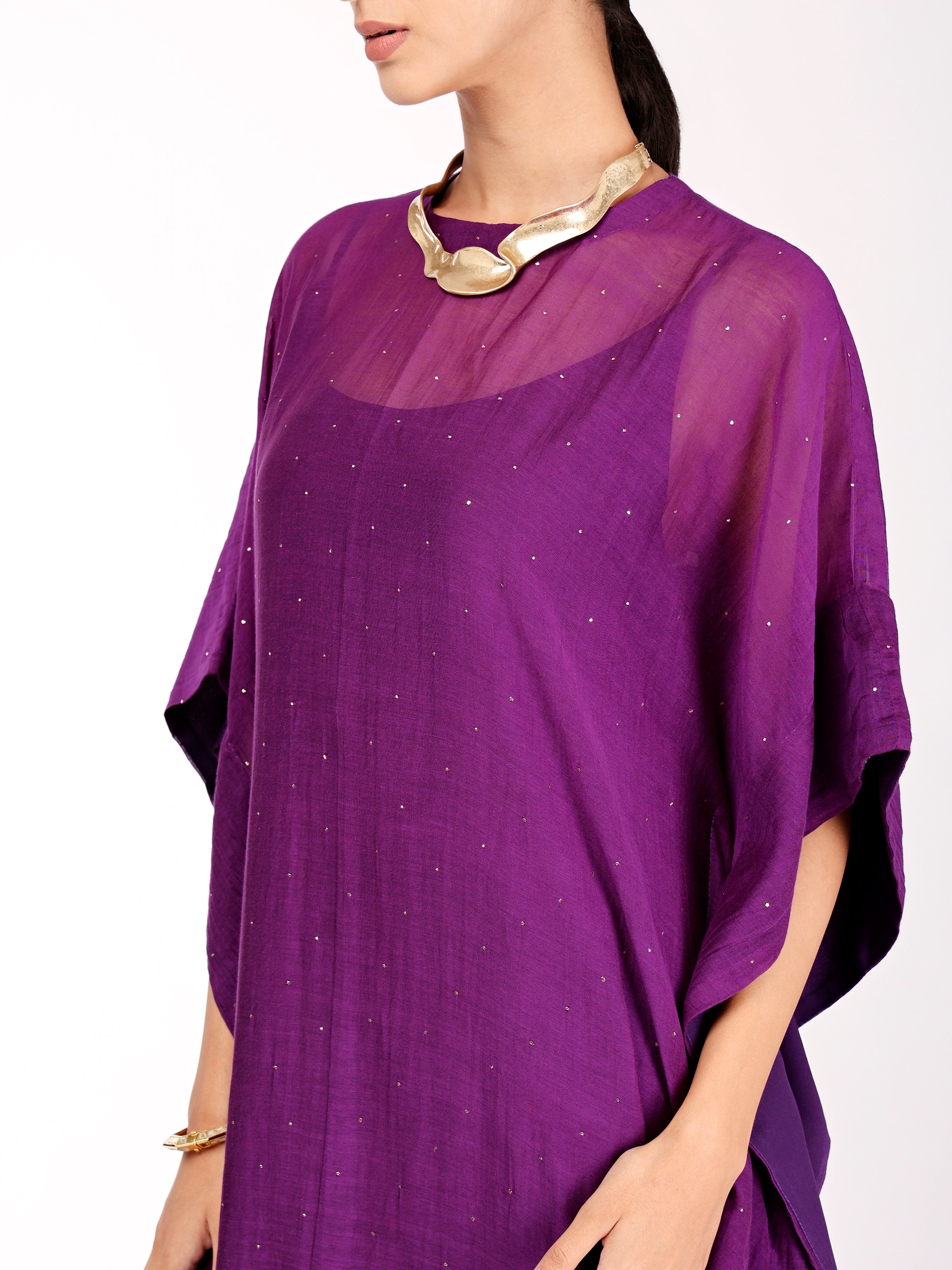 Deep Purple Kaftan