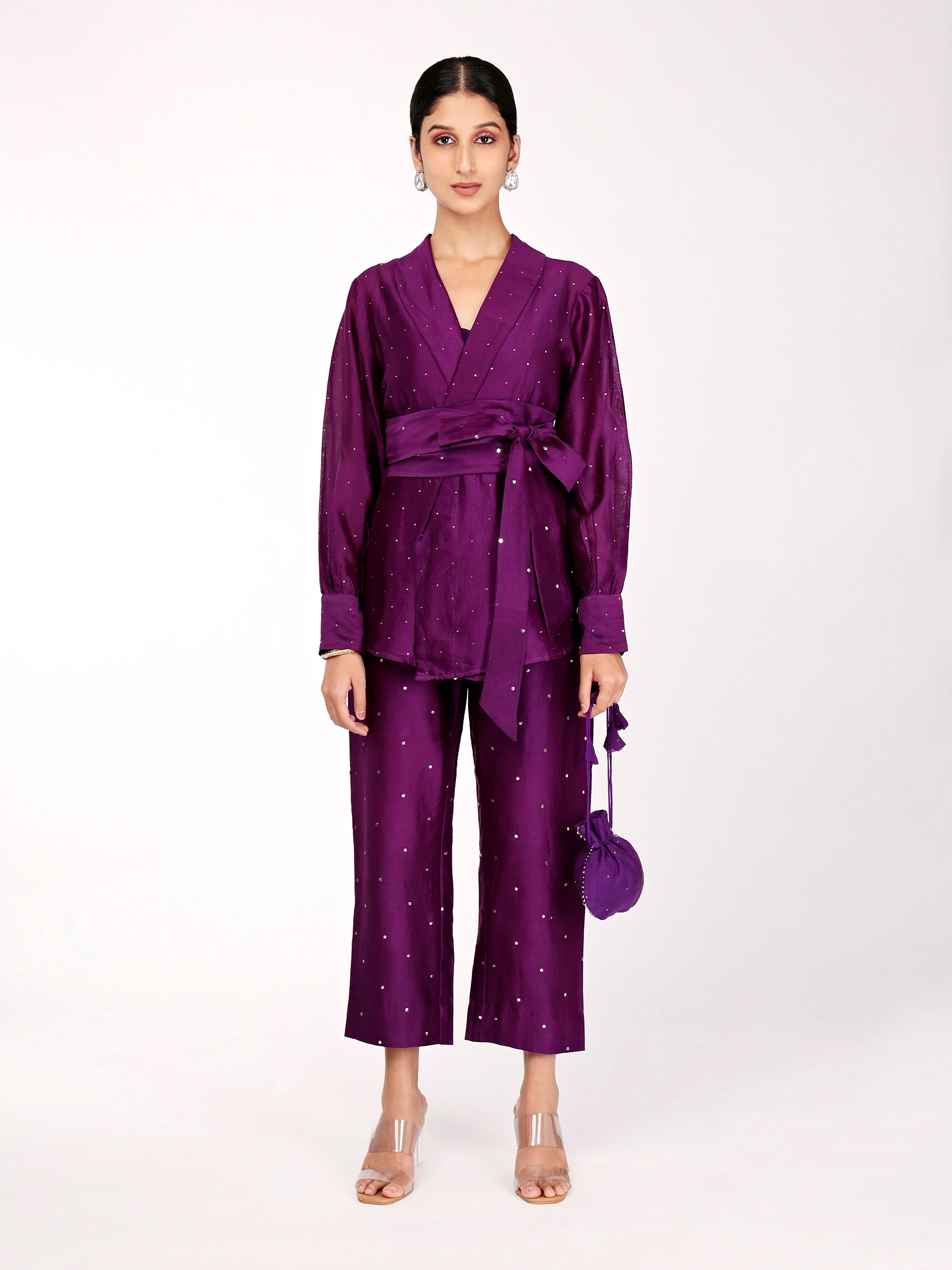 Deep Purple Co-ord Set