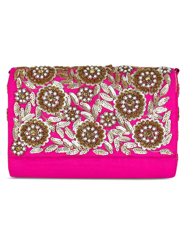 Beauteous Pink clutch