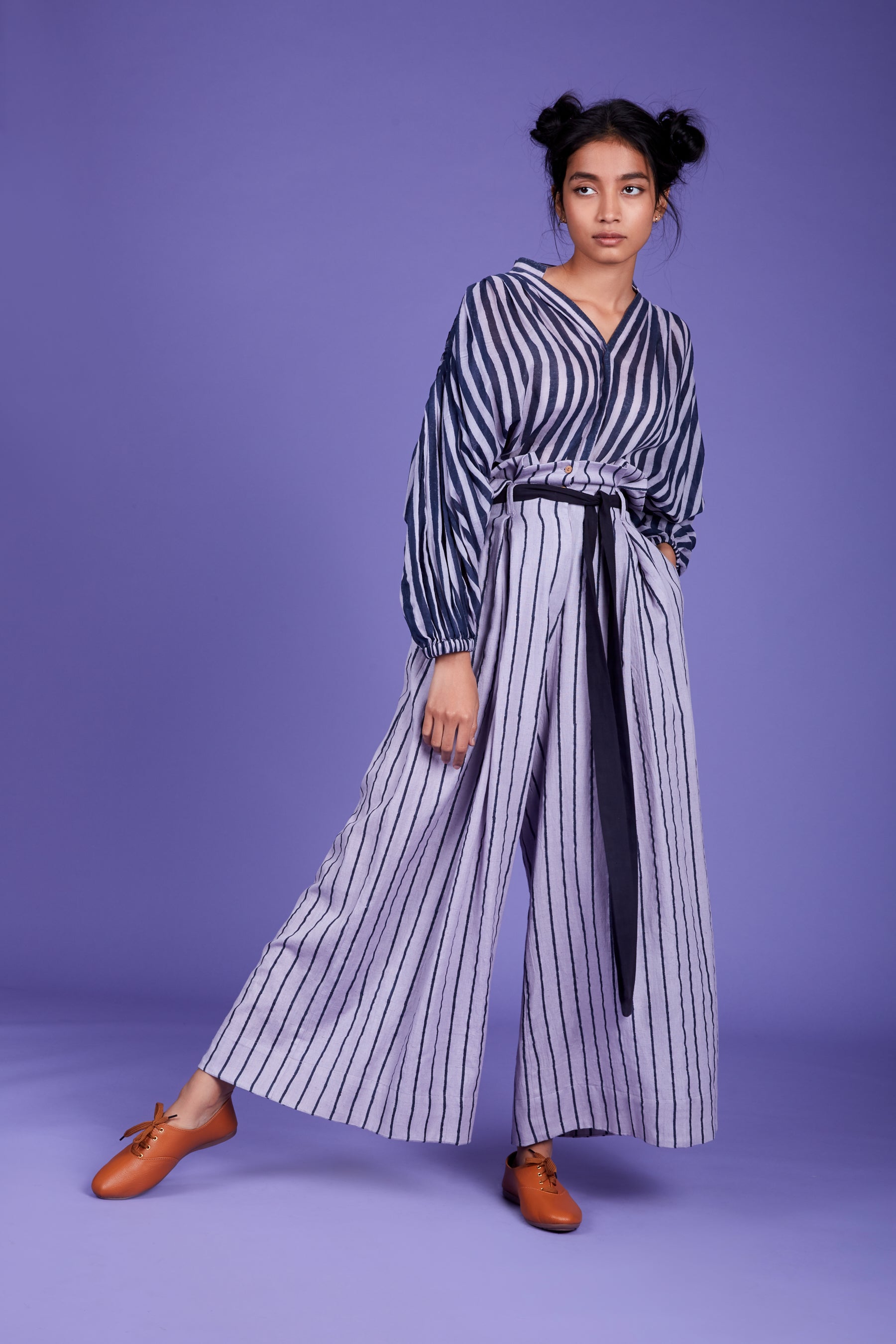 MATI BAHA SHIRT AND PANT SET- LAVENDER