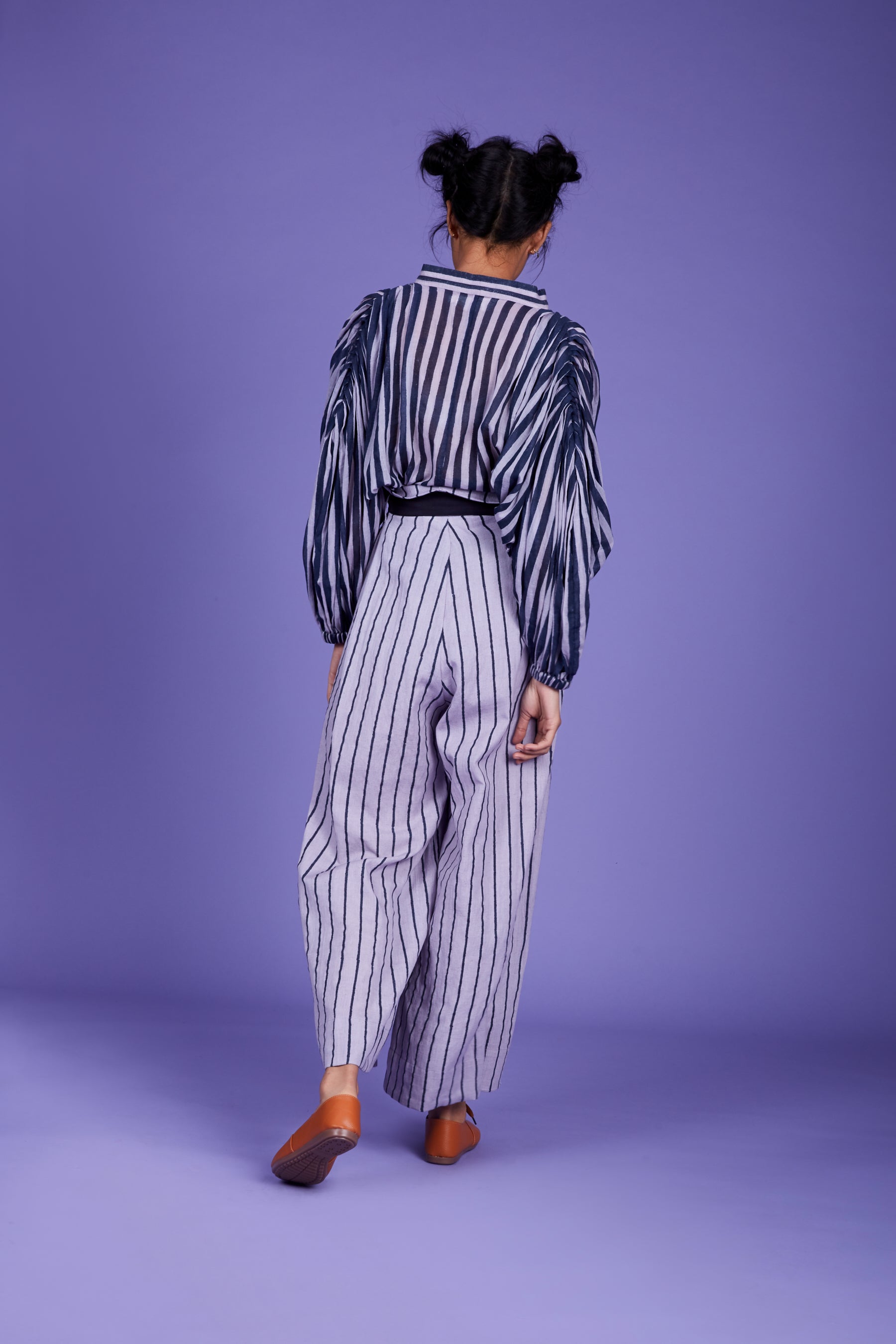 MATI PAPER BAG PANTS - LAVENDER