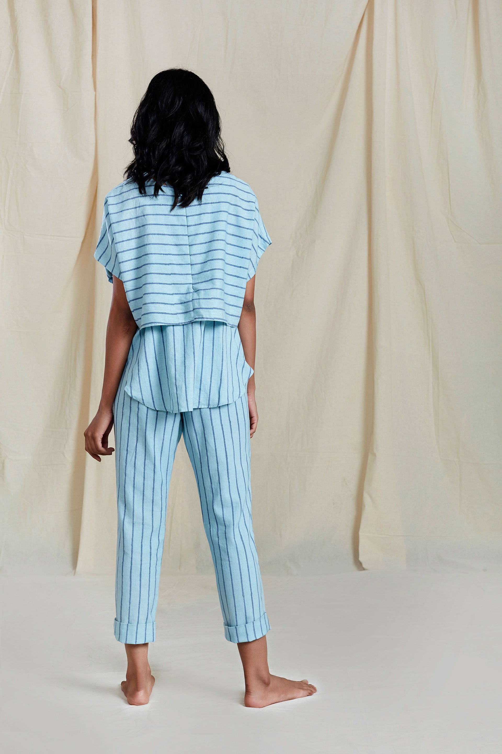 BLUE SE THIN STRIPE PANTS