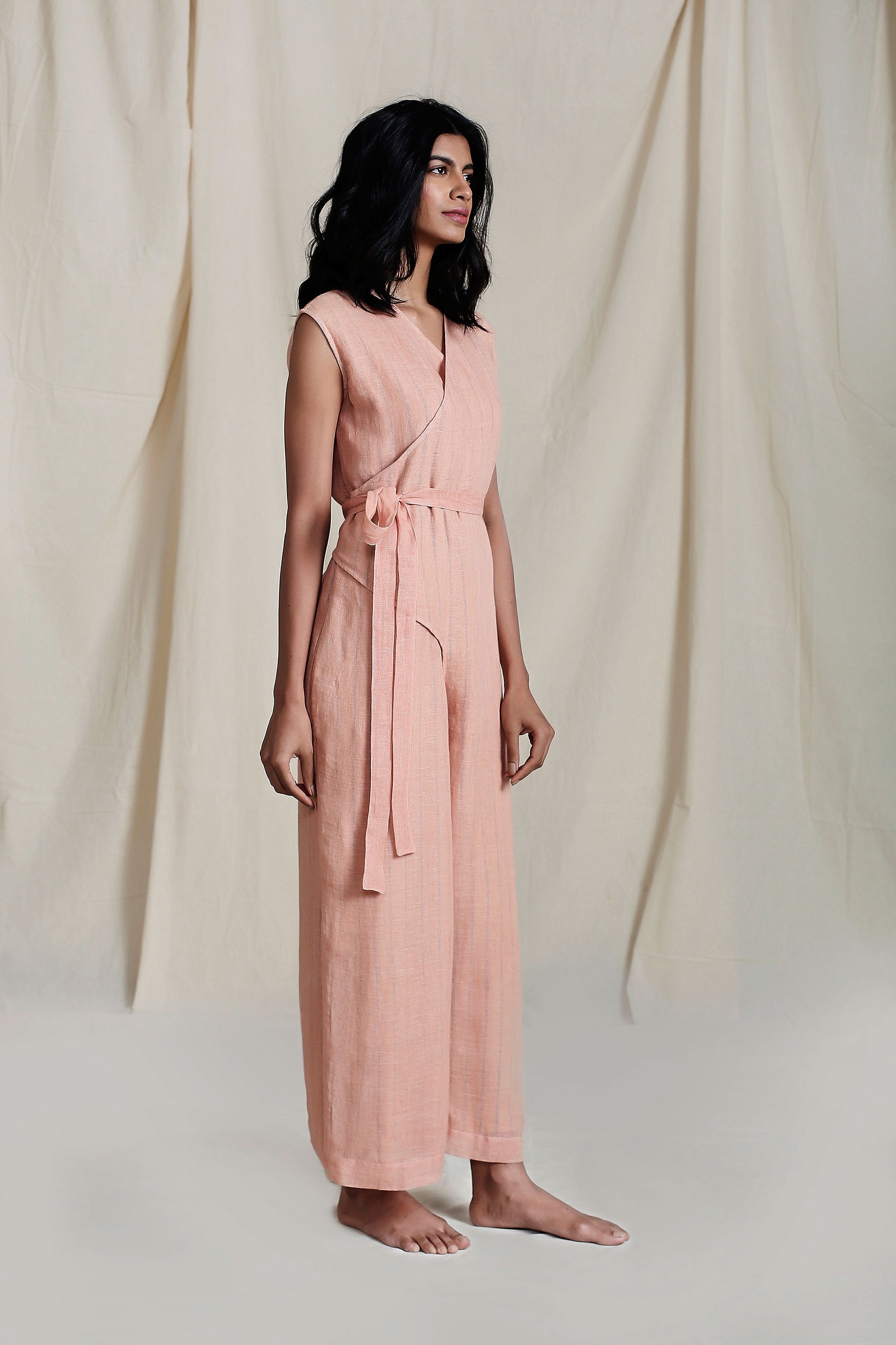 PEACH SNAI AAKAAR JUMPSUIT