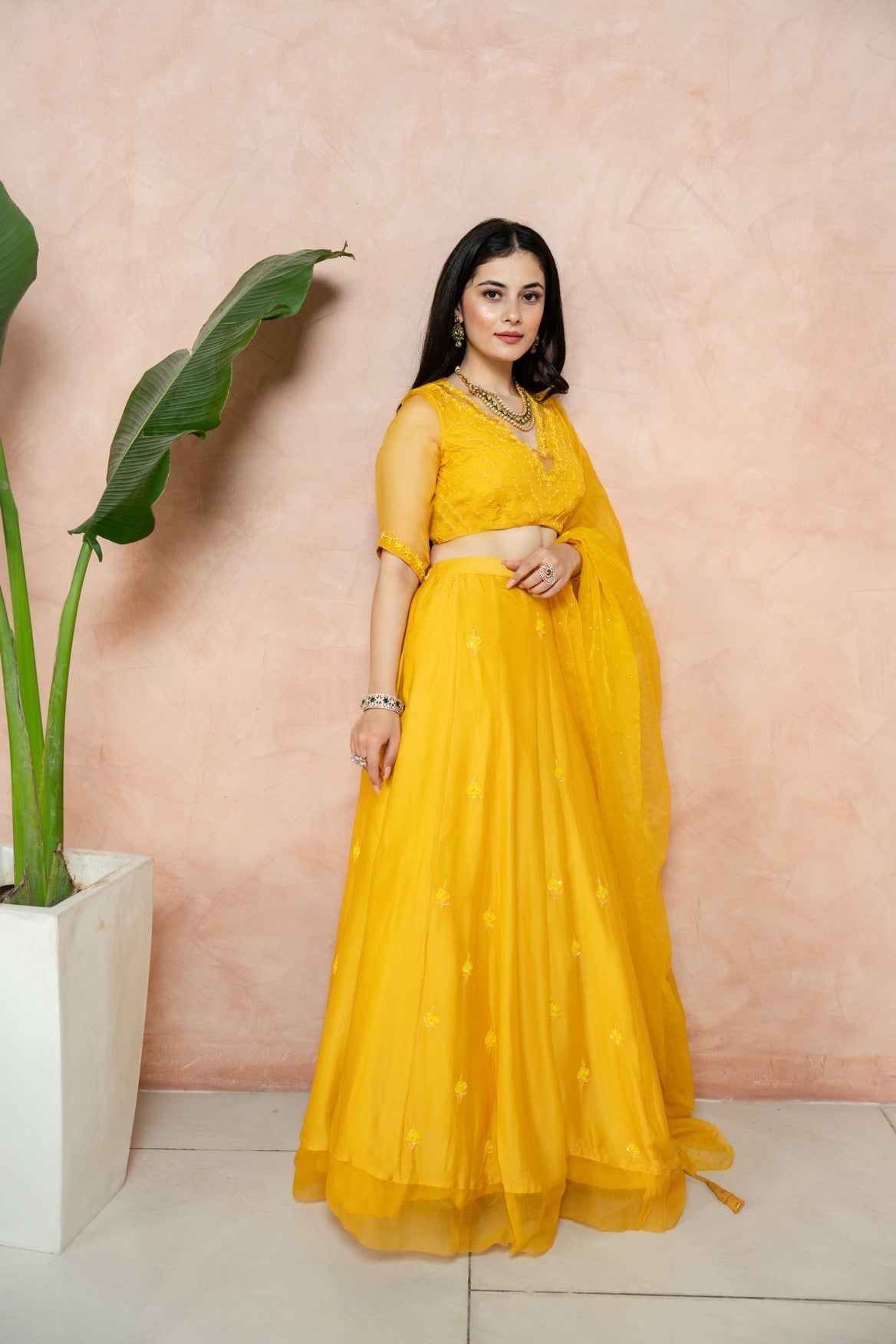 Yellow Lehenga Set