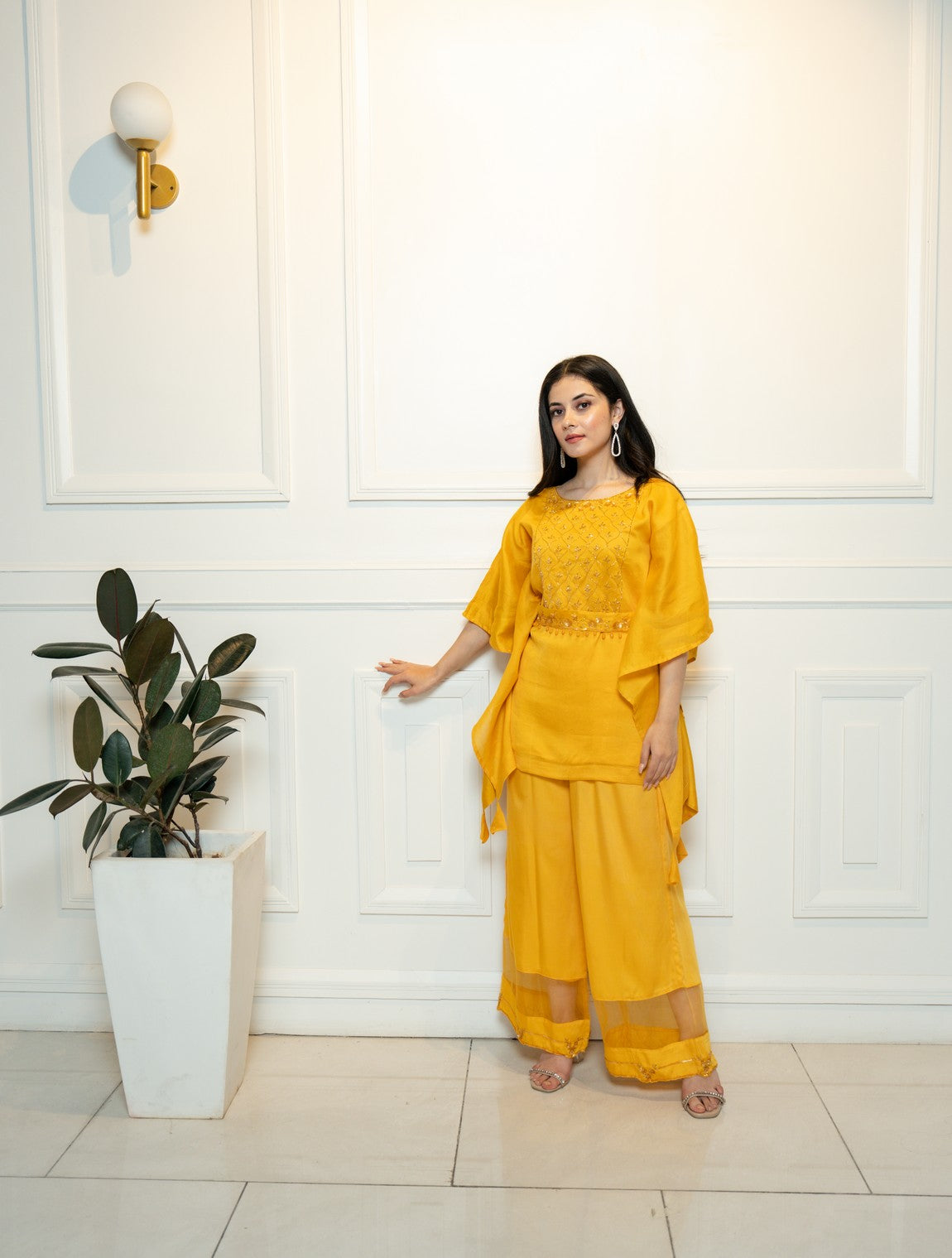 Yellow Kaftan Set