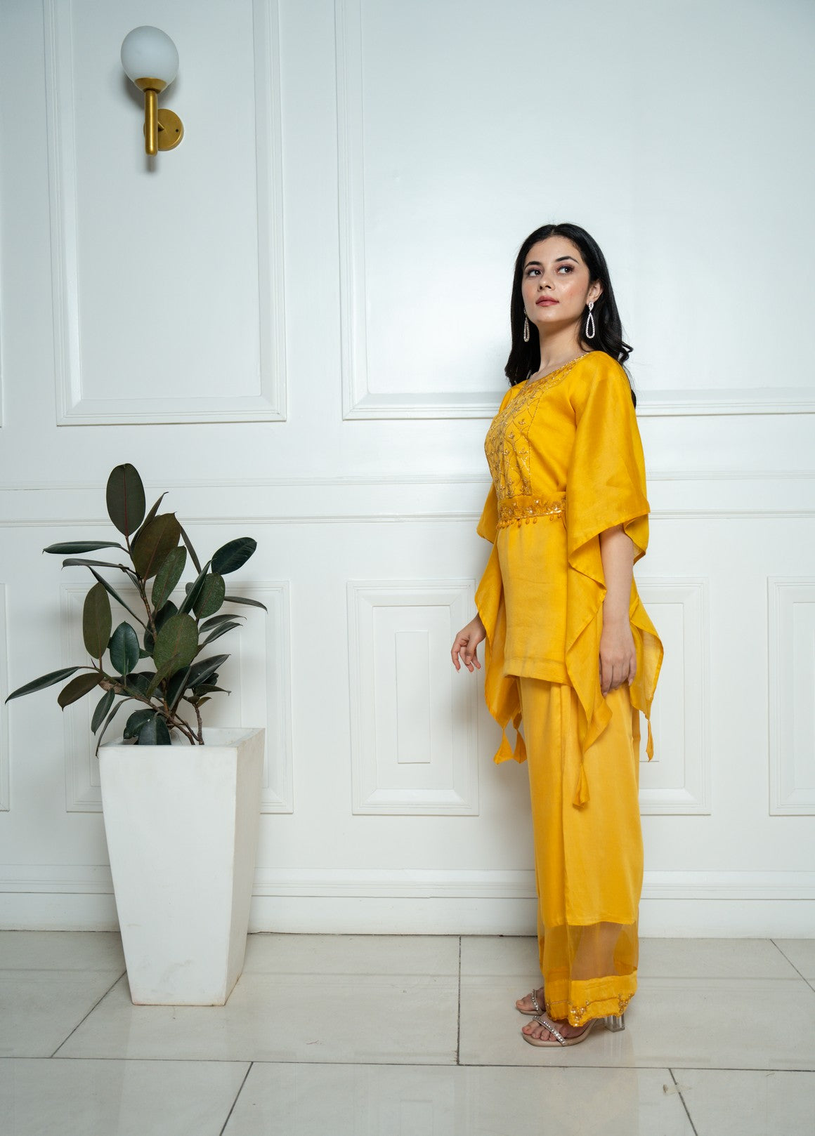 Yellow Kaftan Set