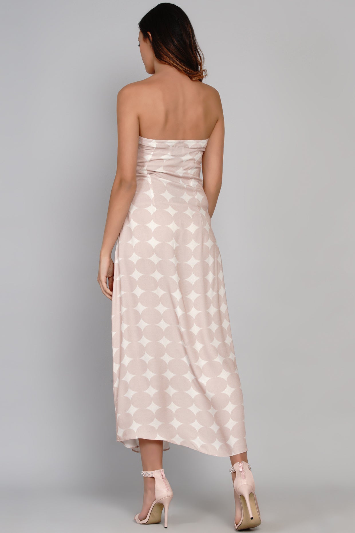 PINK POLKA CAP IT DRESS